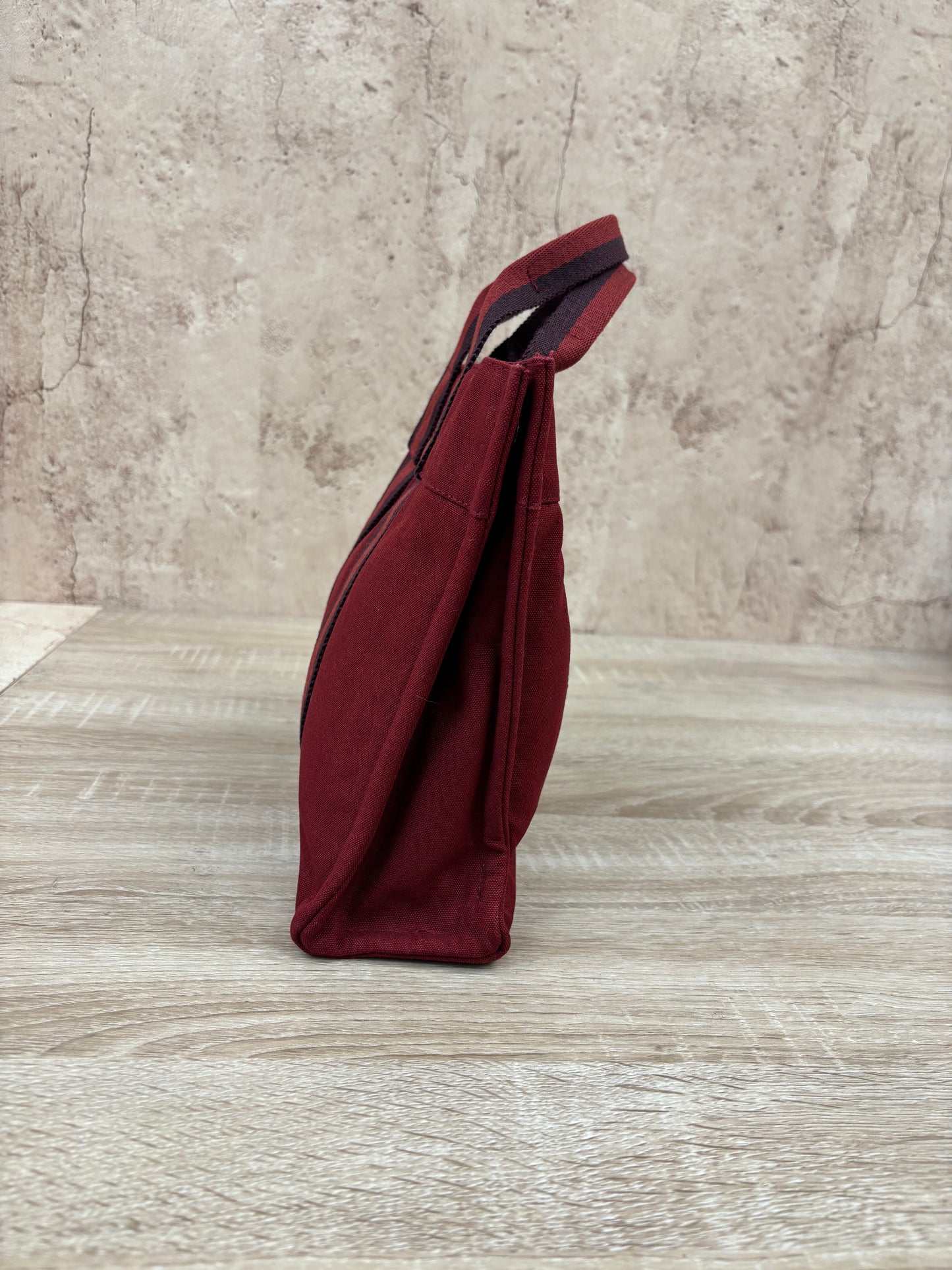Hermes Red Canvas Tote