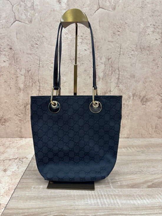 Gucci Black Canvas Eclipse Tote
