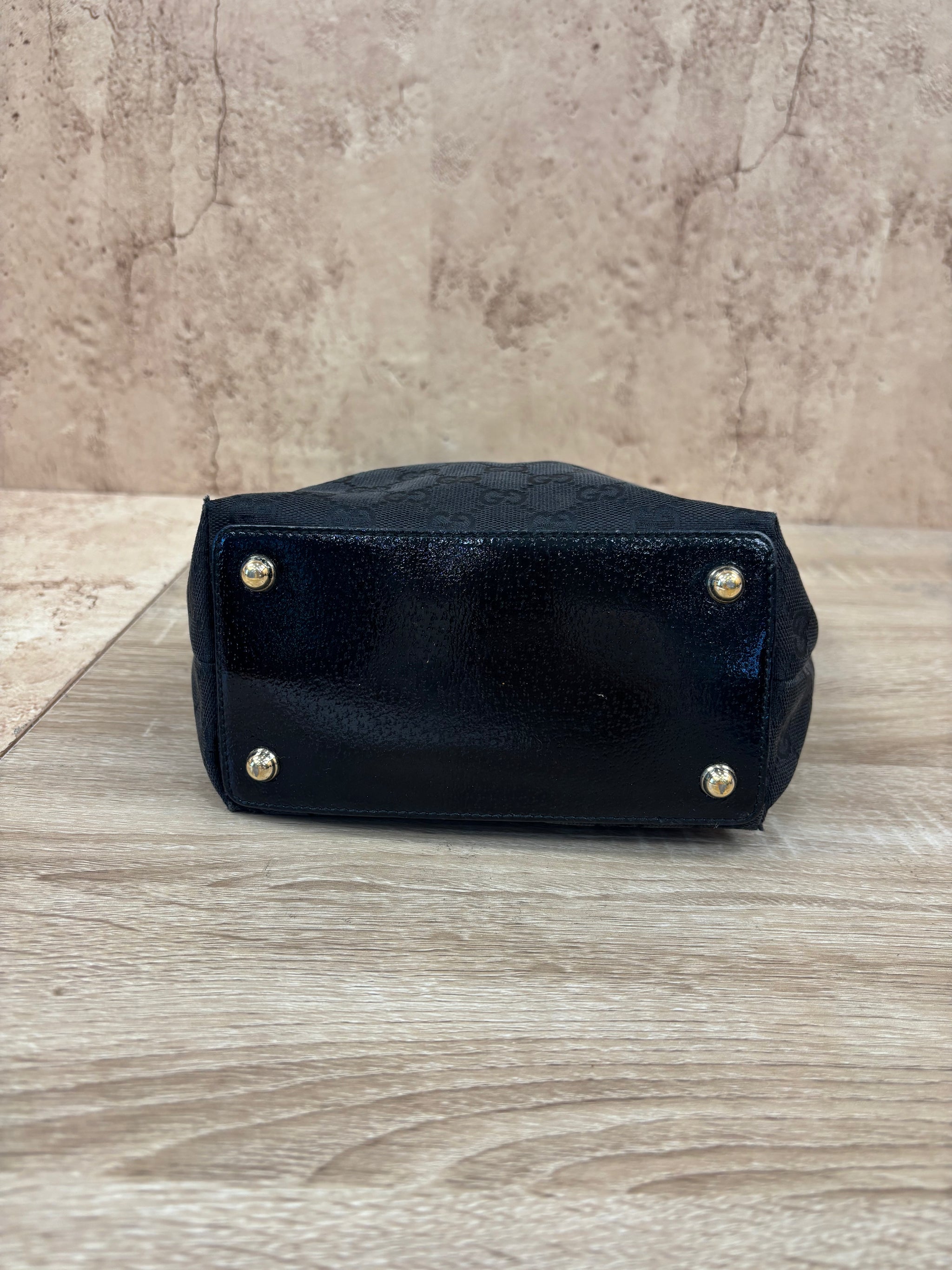 Gucci Black Canvas Eclipse Tote