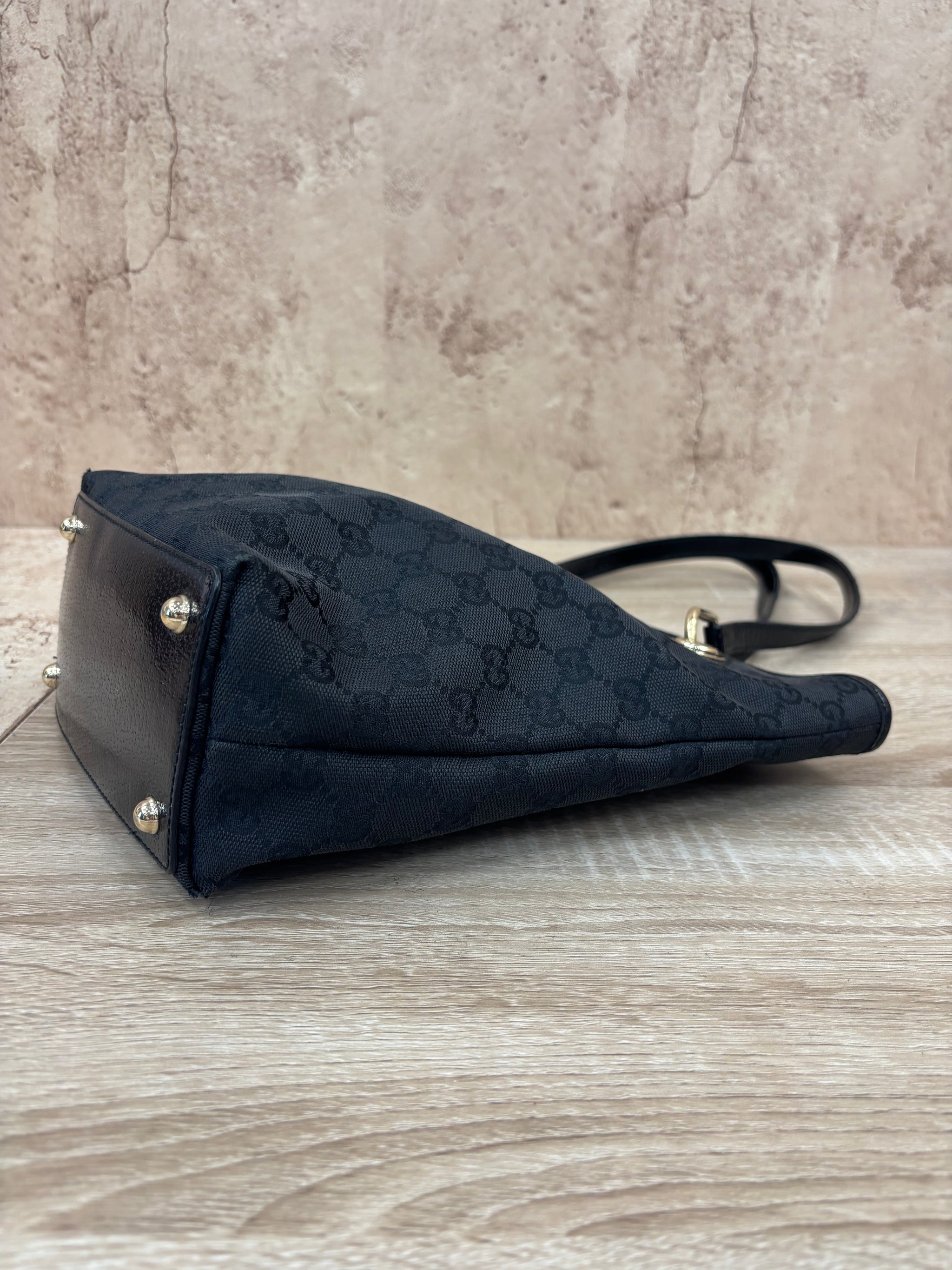 Gucci Black Canvas Eclipse Tote