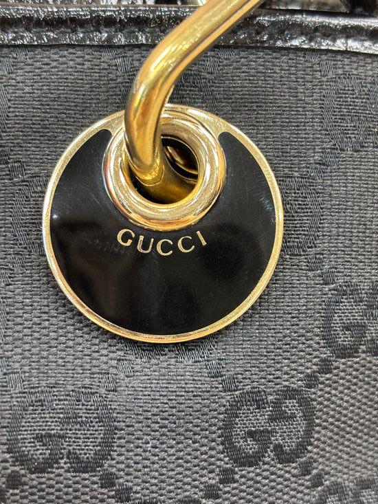 Gucci Black Canvas Eclipse Tote
