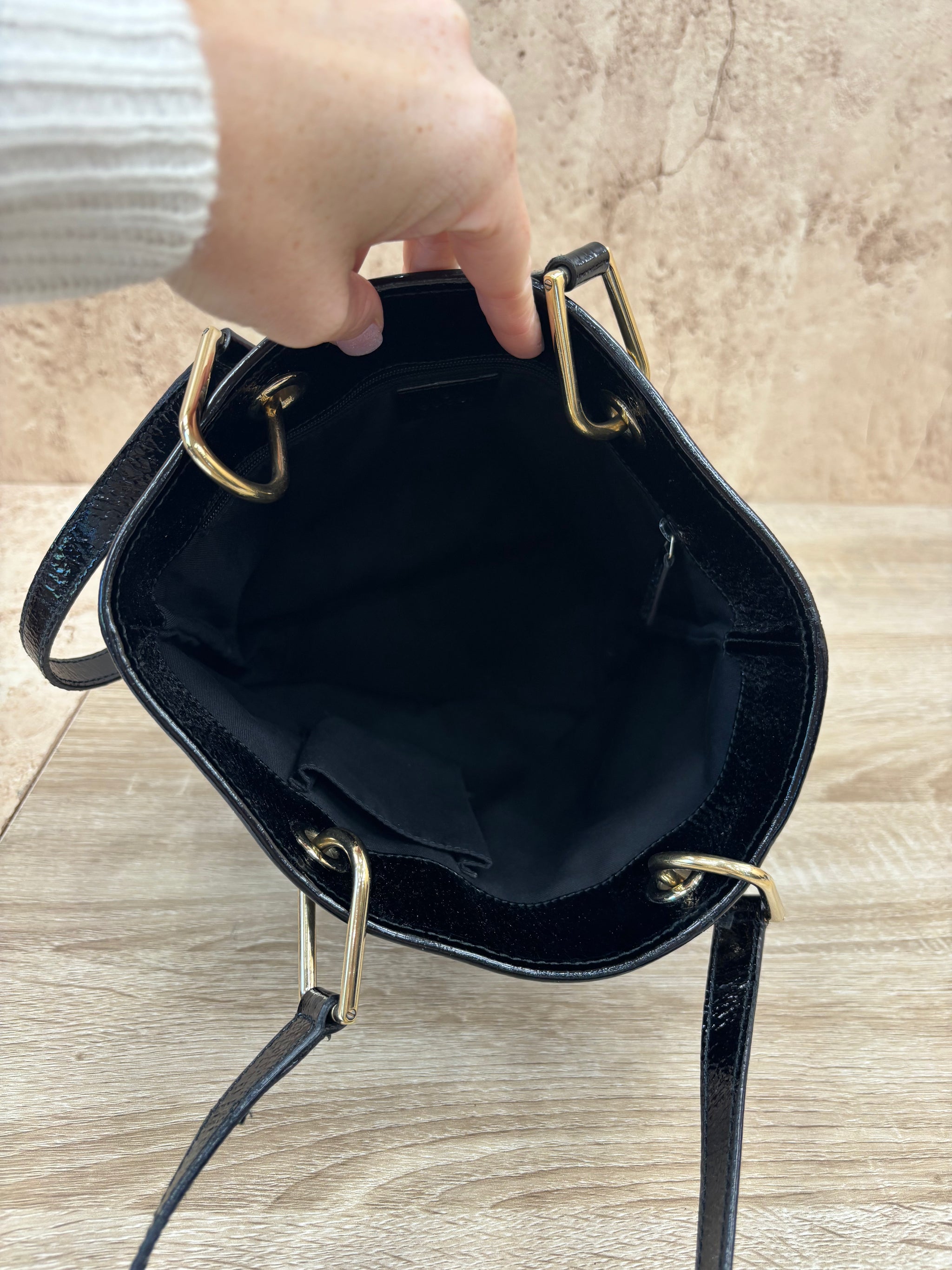 Gucci Black Canvas Eclipse Tote
