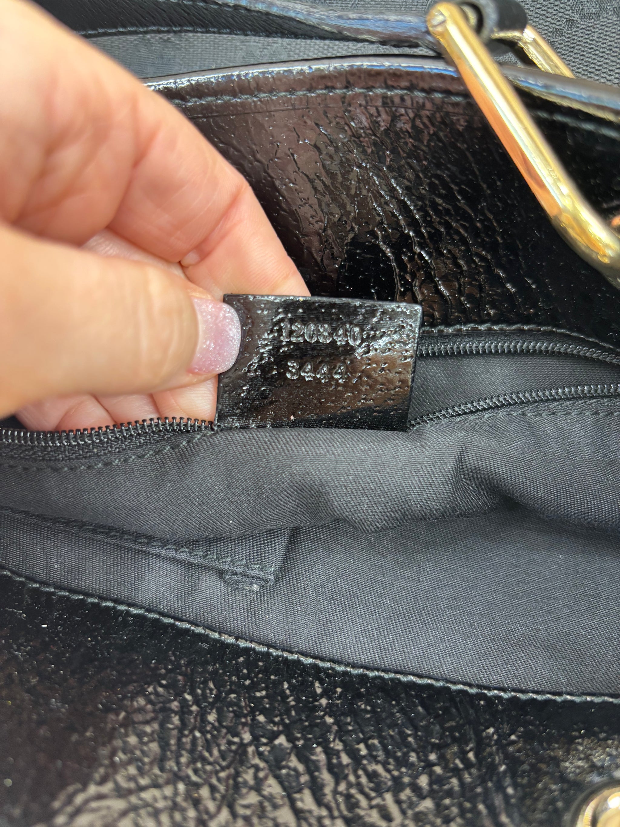 Gucci Black Canvas Eclipse Tote