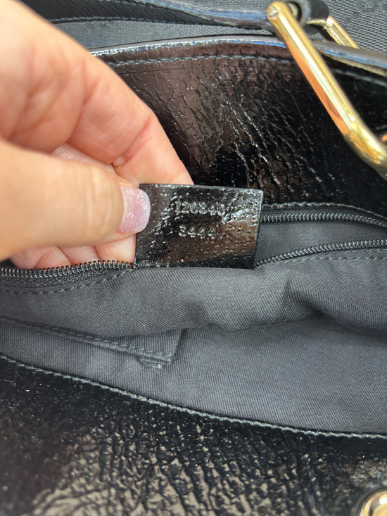 Gucci Black Canvas Eclipse Tote