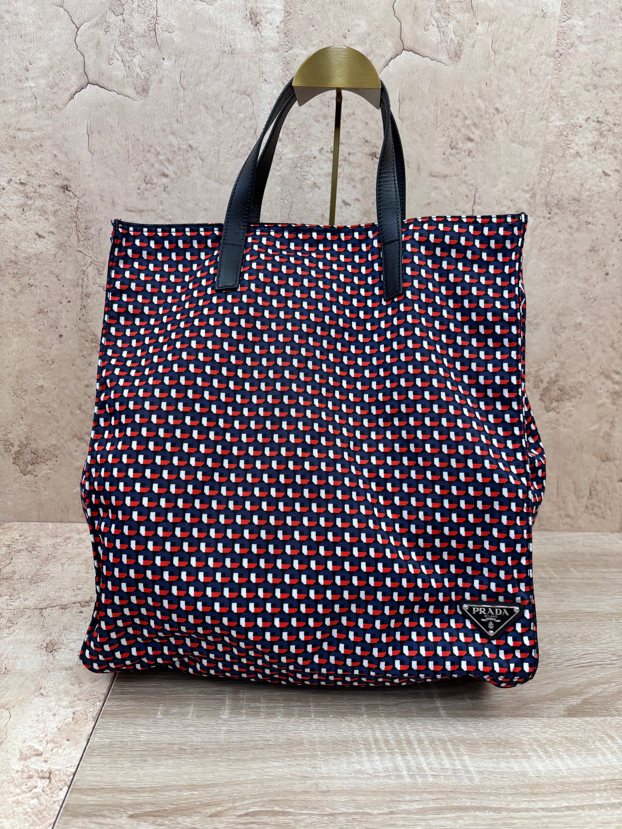 Prada Multicolor Tessuto Stampato Tote