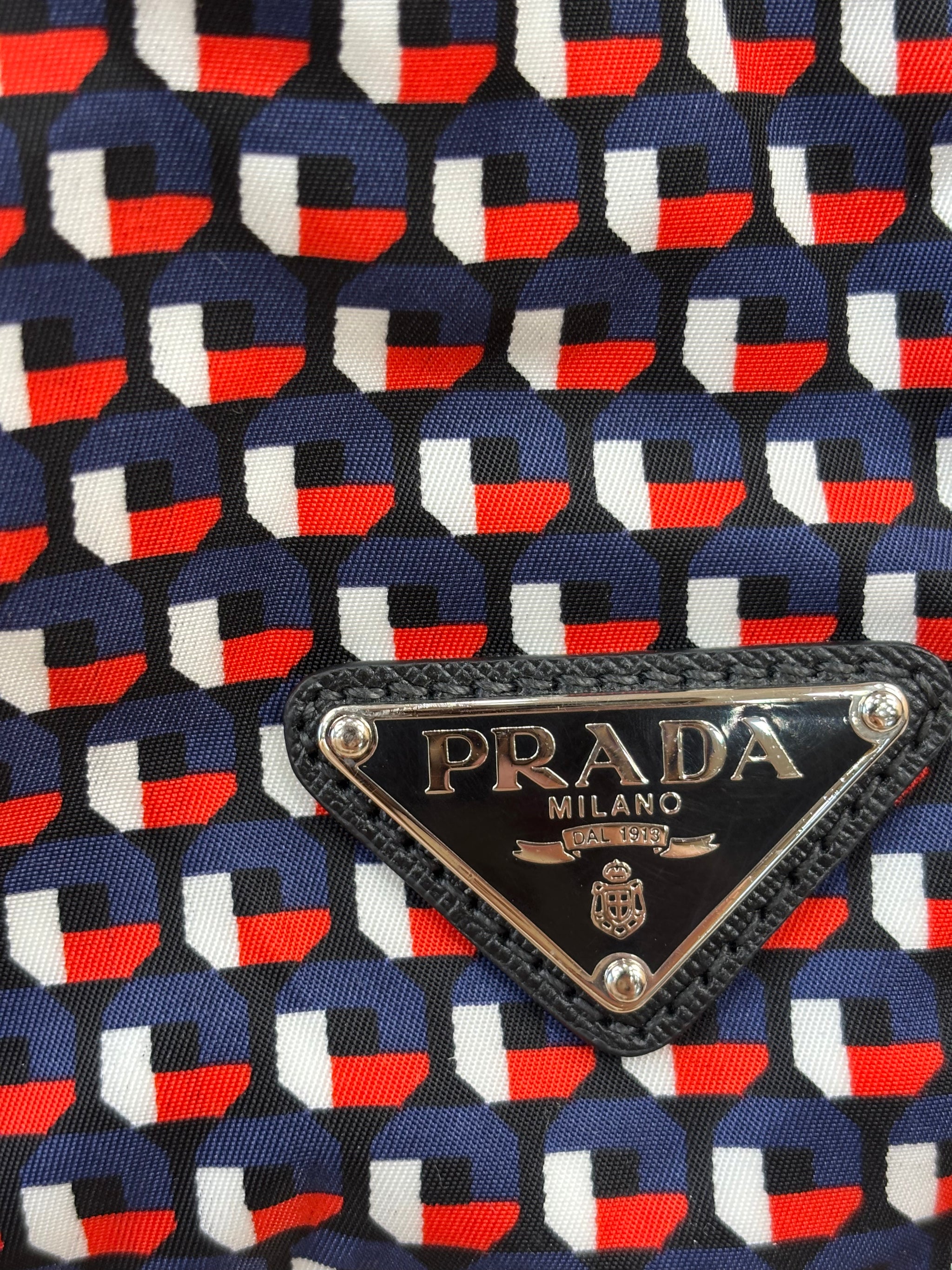 Prada Multicolor Tessuto Stampato Tote