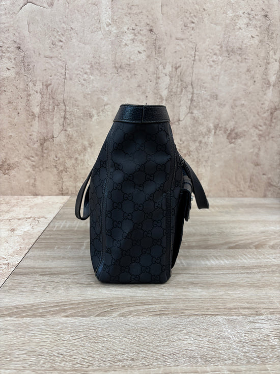 Gucci Black Canvas Abby Tote Bag