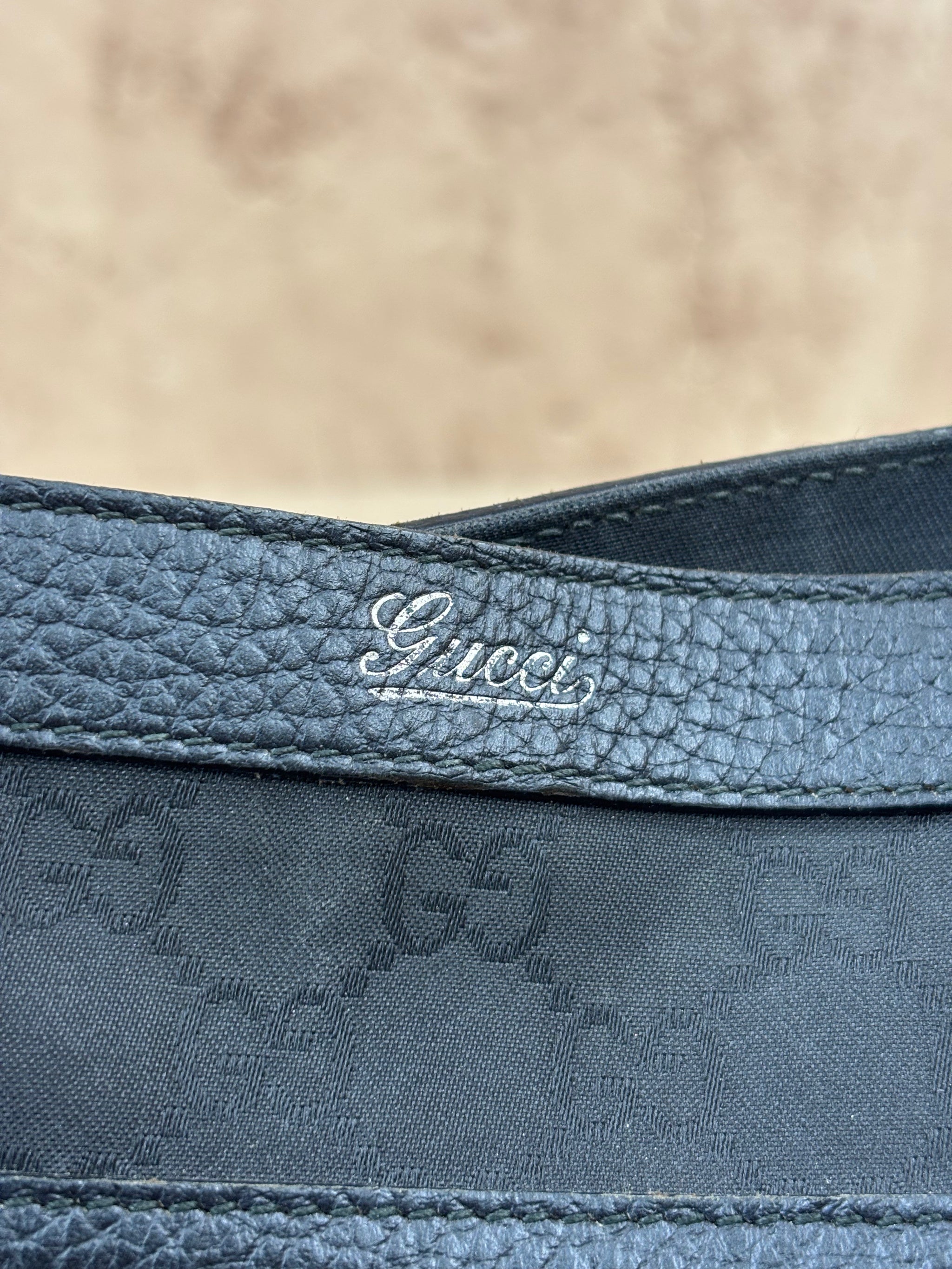 Gucci Black Canvas Abby Tote Bag