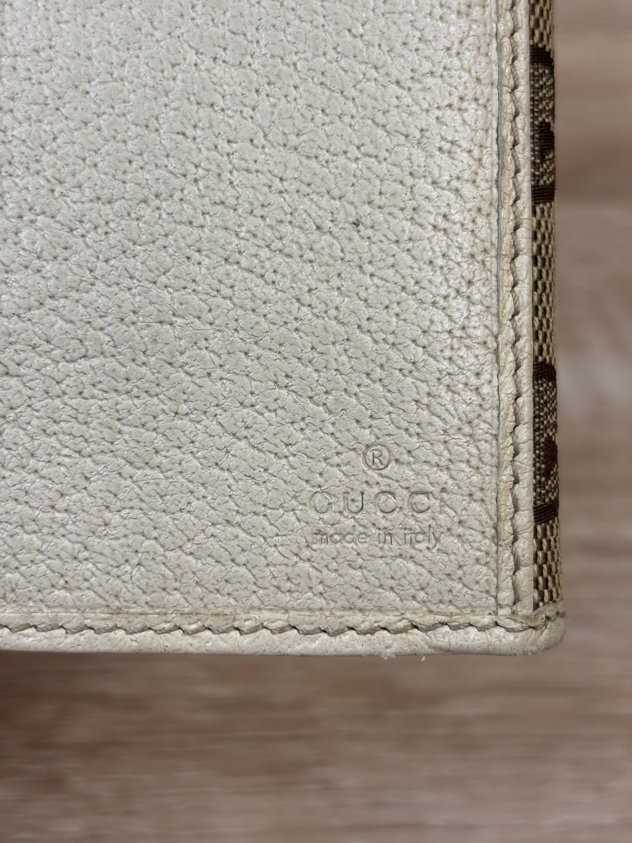 Gucci Brown GG Supreme Print Continental Wallet