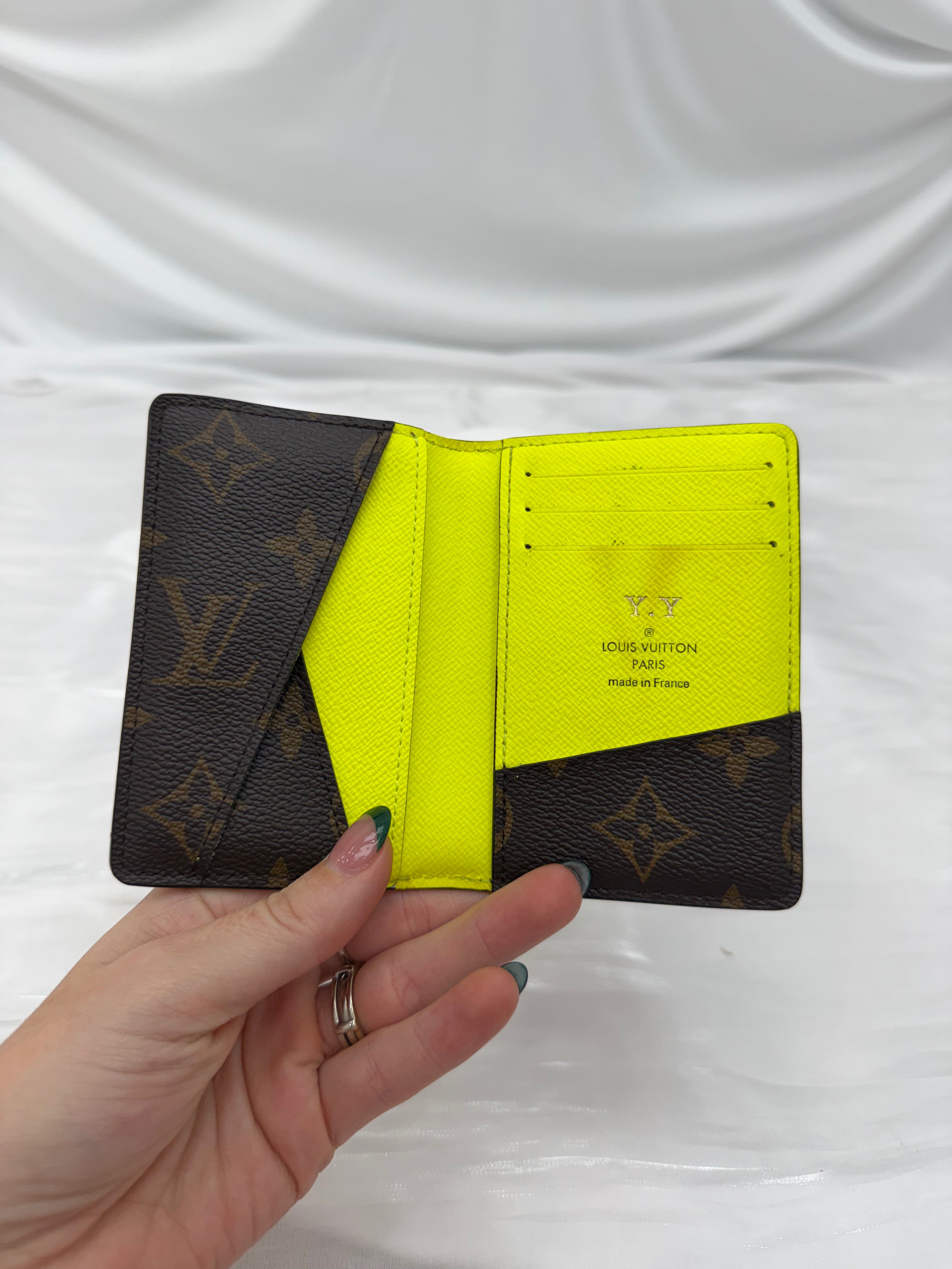 Louis Vuitton Monogram & Neon Trim Pocket Organizer