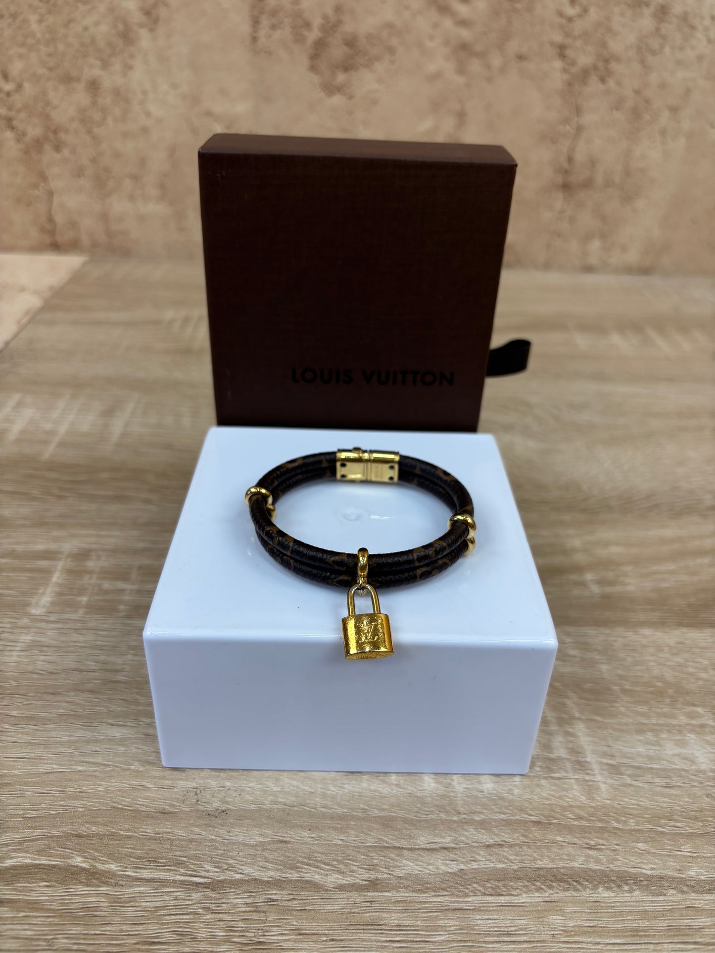 Louis Vuitton Monogram Bracelet With Lock