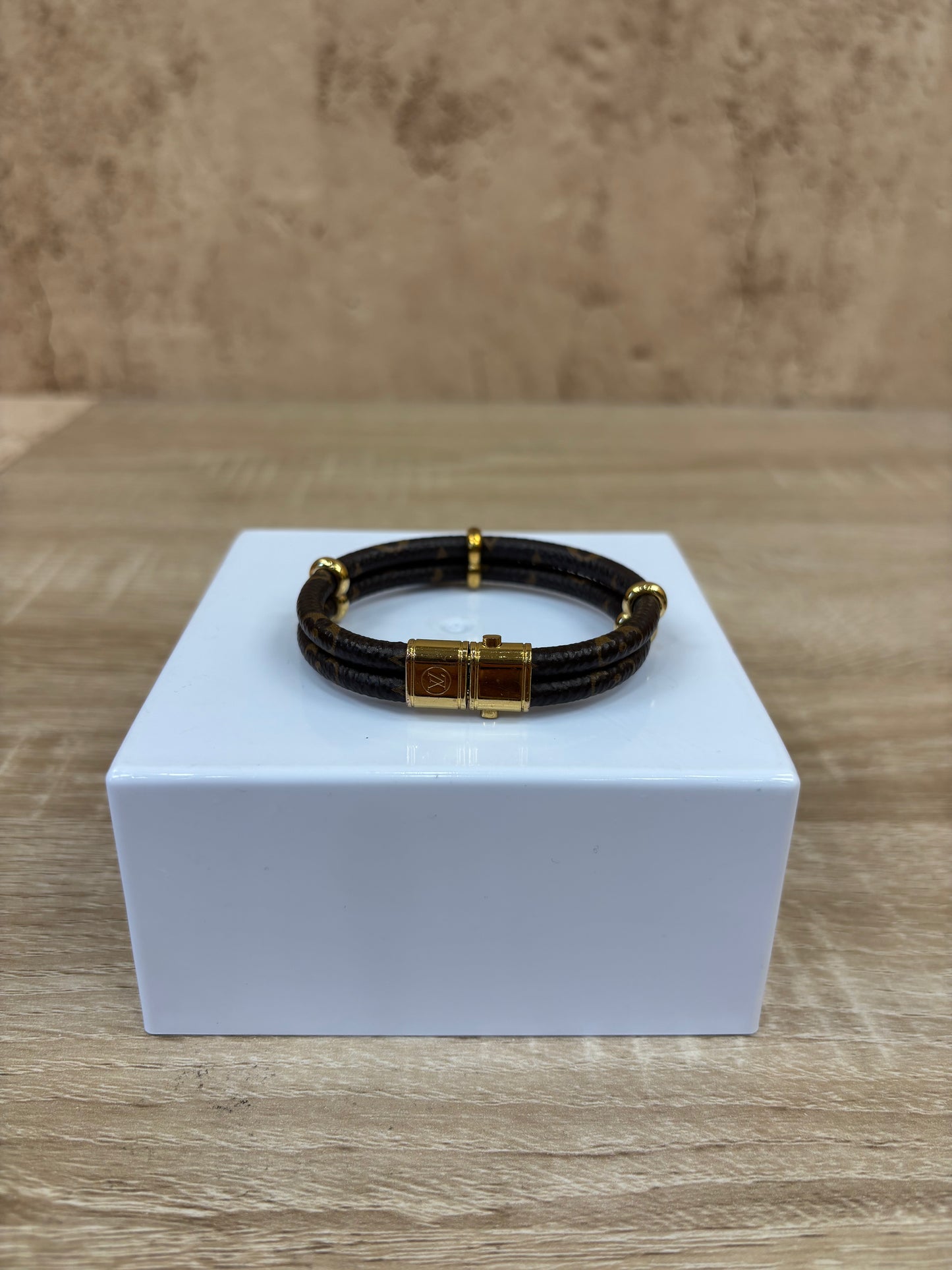 Louis Vuitton Monogram Bracelet With Lock
