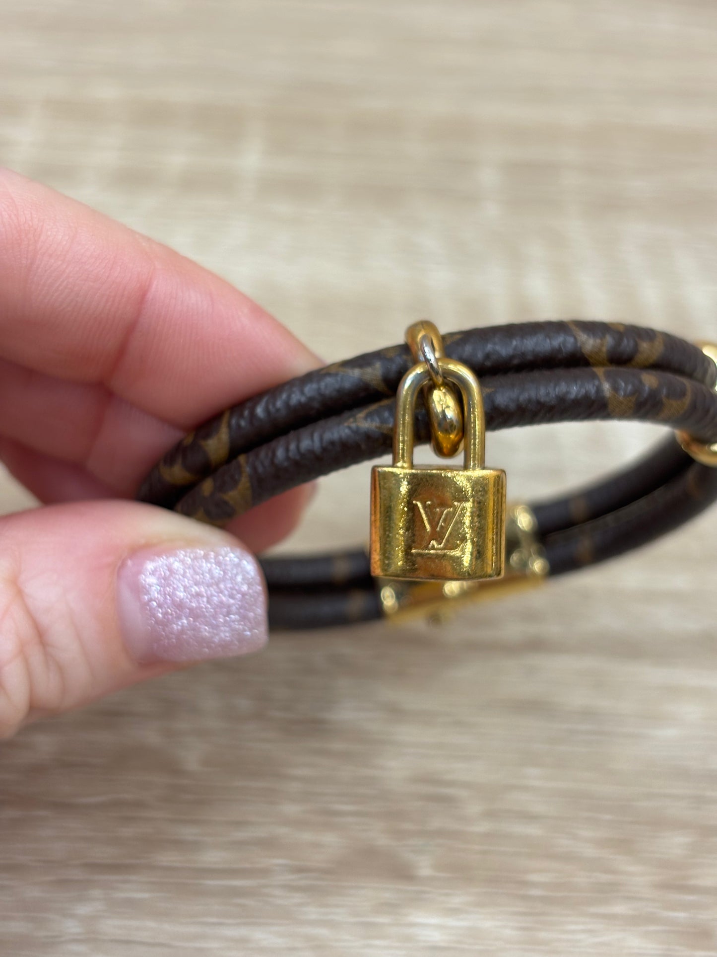 Louis Vuitton Monogram Bracelet With Lock