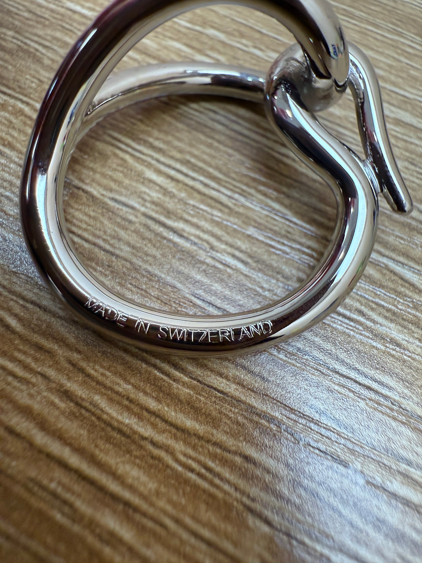 Hermes Silver Jumbo Hook Scarf Ring