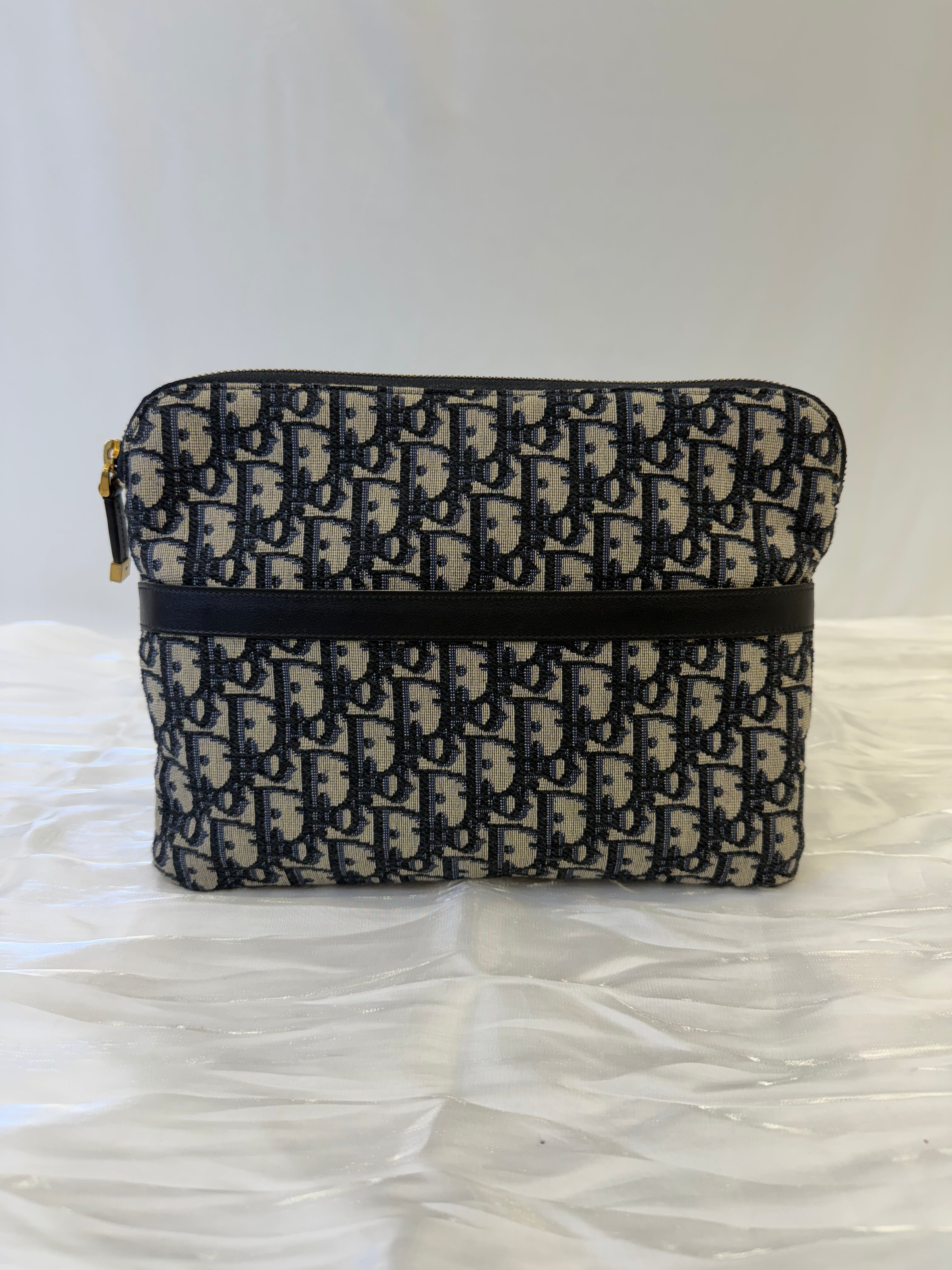 Christian Dior Blue Canvas Oblique Travel Set