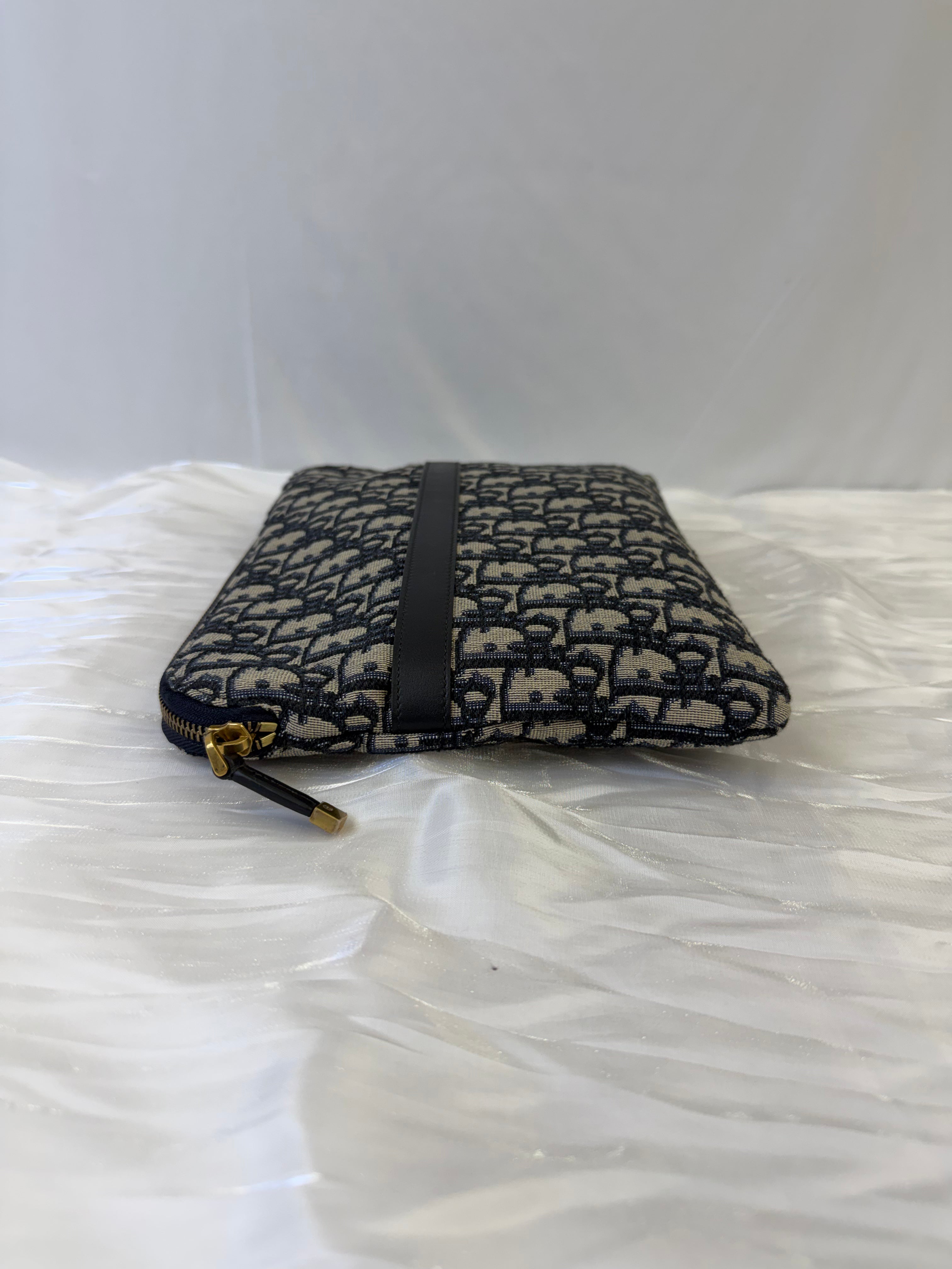 Christian Dior Blue Canvas Oblique Travel Set