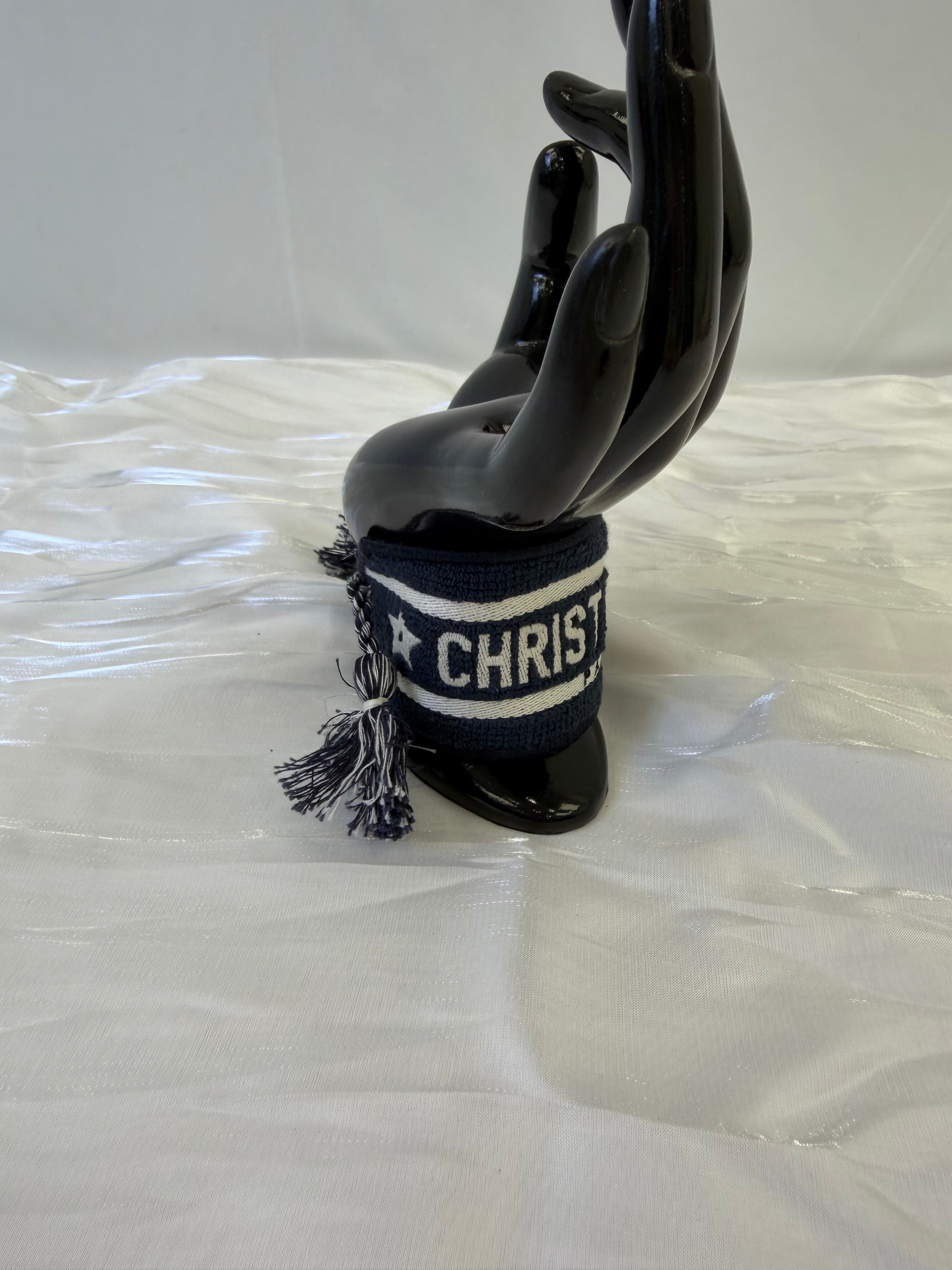 Christian Dior Navy Cotton Friendship Bracelet