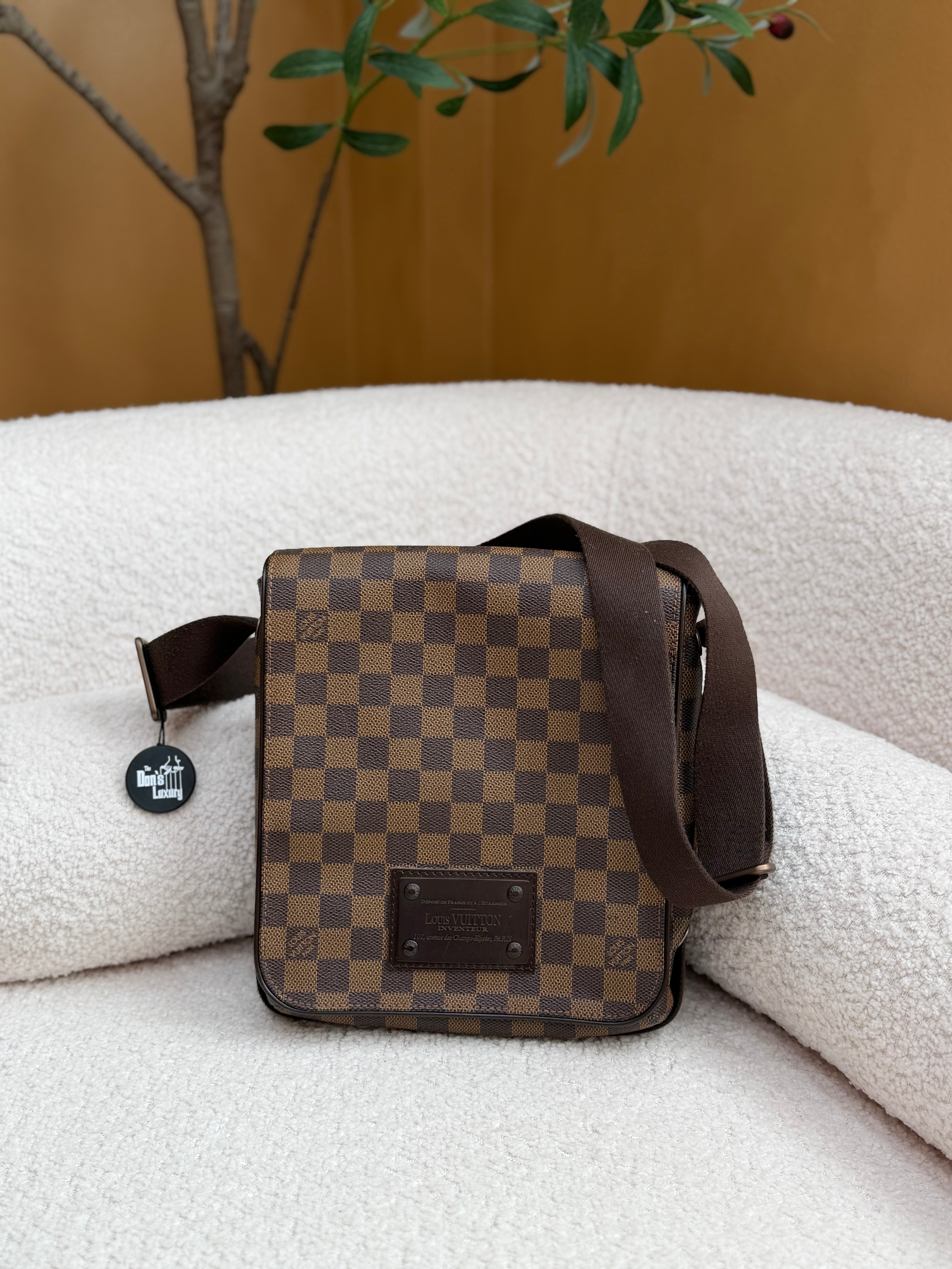 Louis Vuitton Damier Ebene Brooklyn PM Messenger Bag