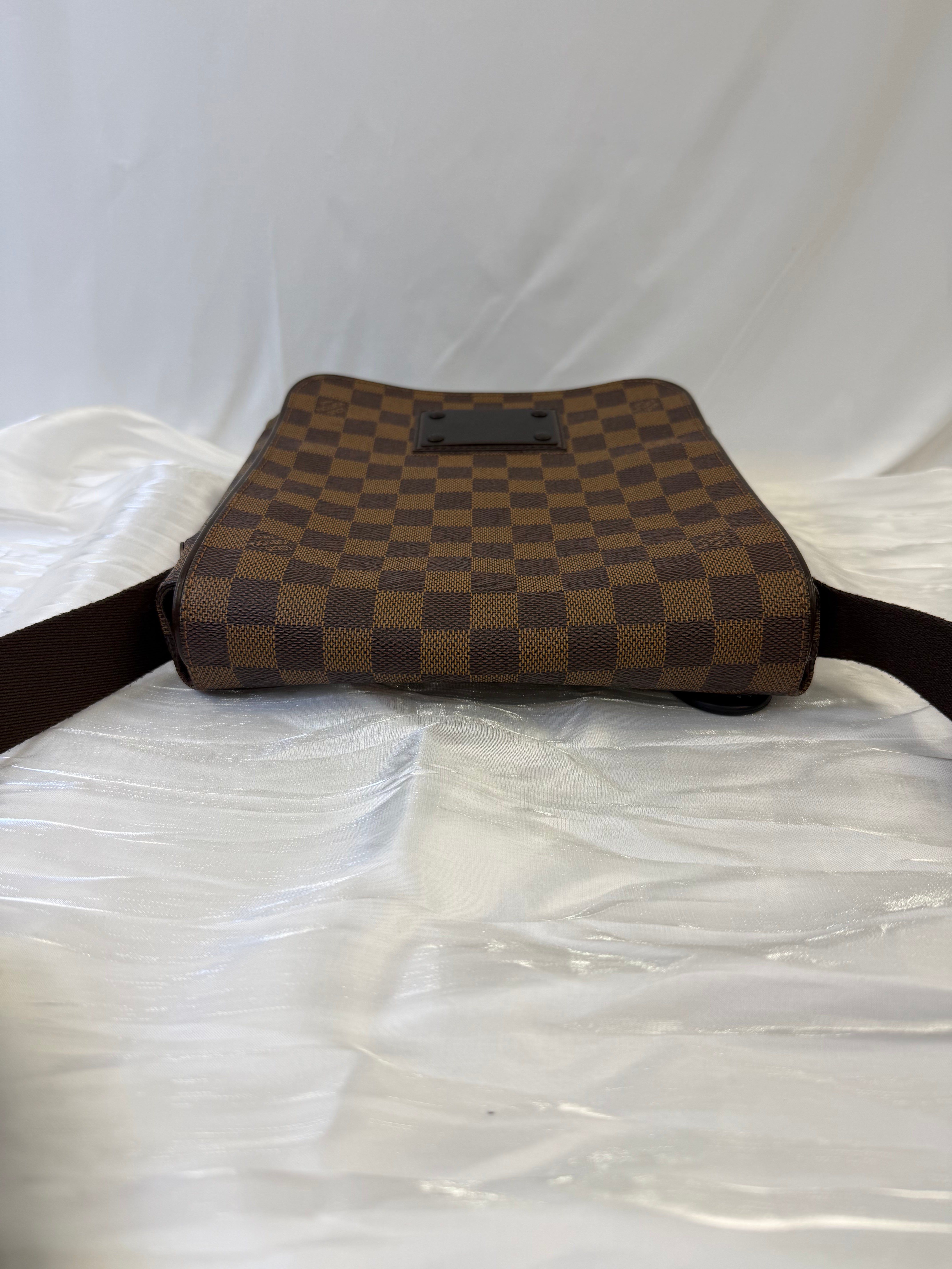 Louis Vuitton Damier Ebene Brooklyn PM Messenger Bag