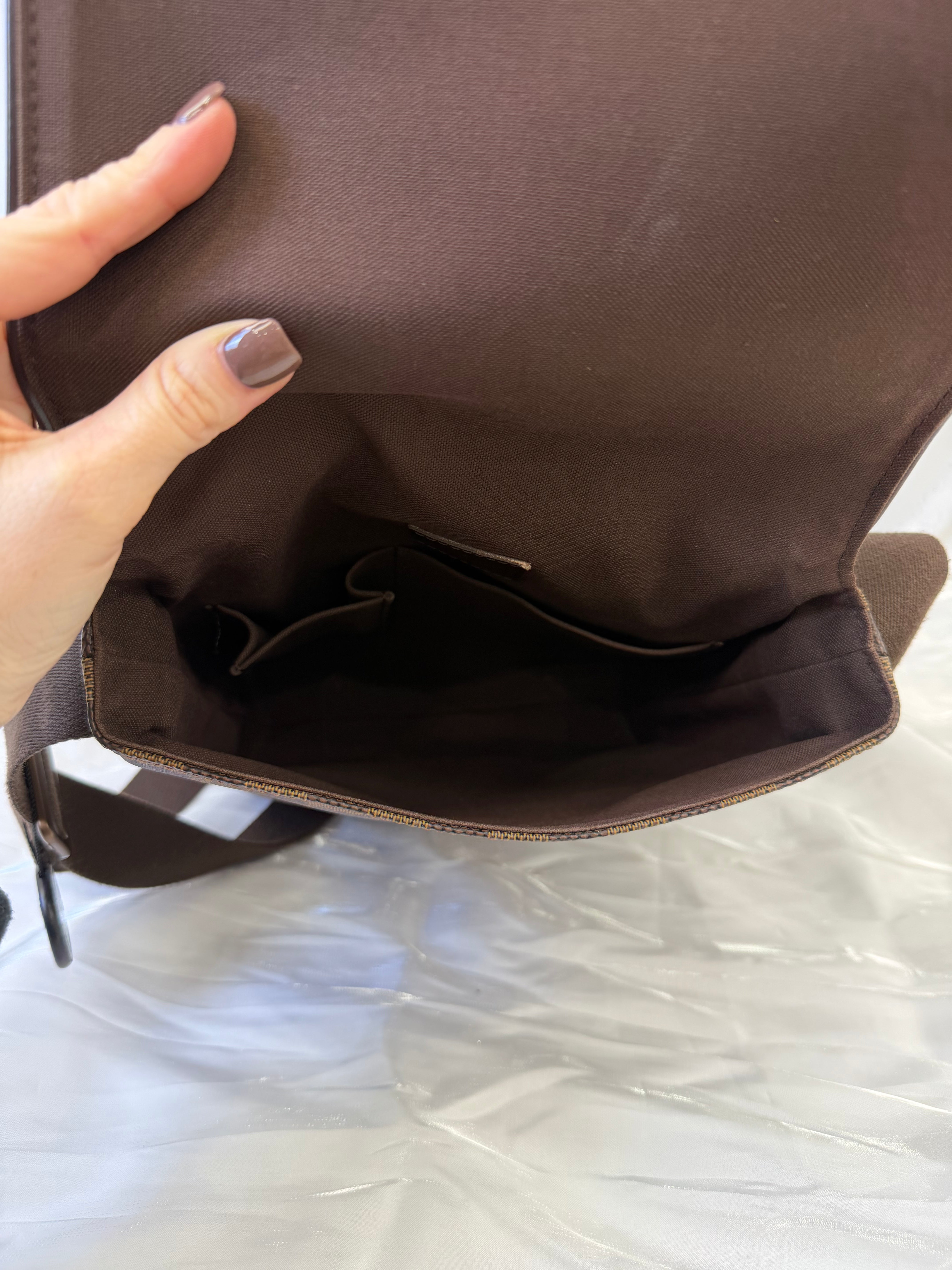 Louis Vuitton Damier Ebene Brooklyn PM Messenger Bag