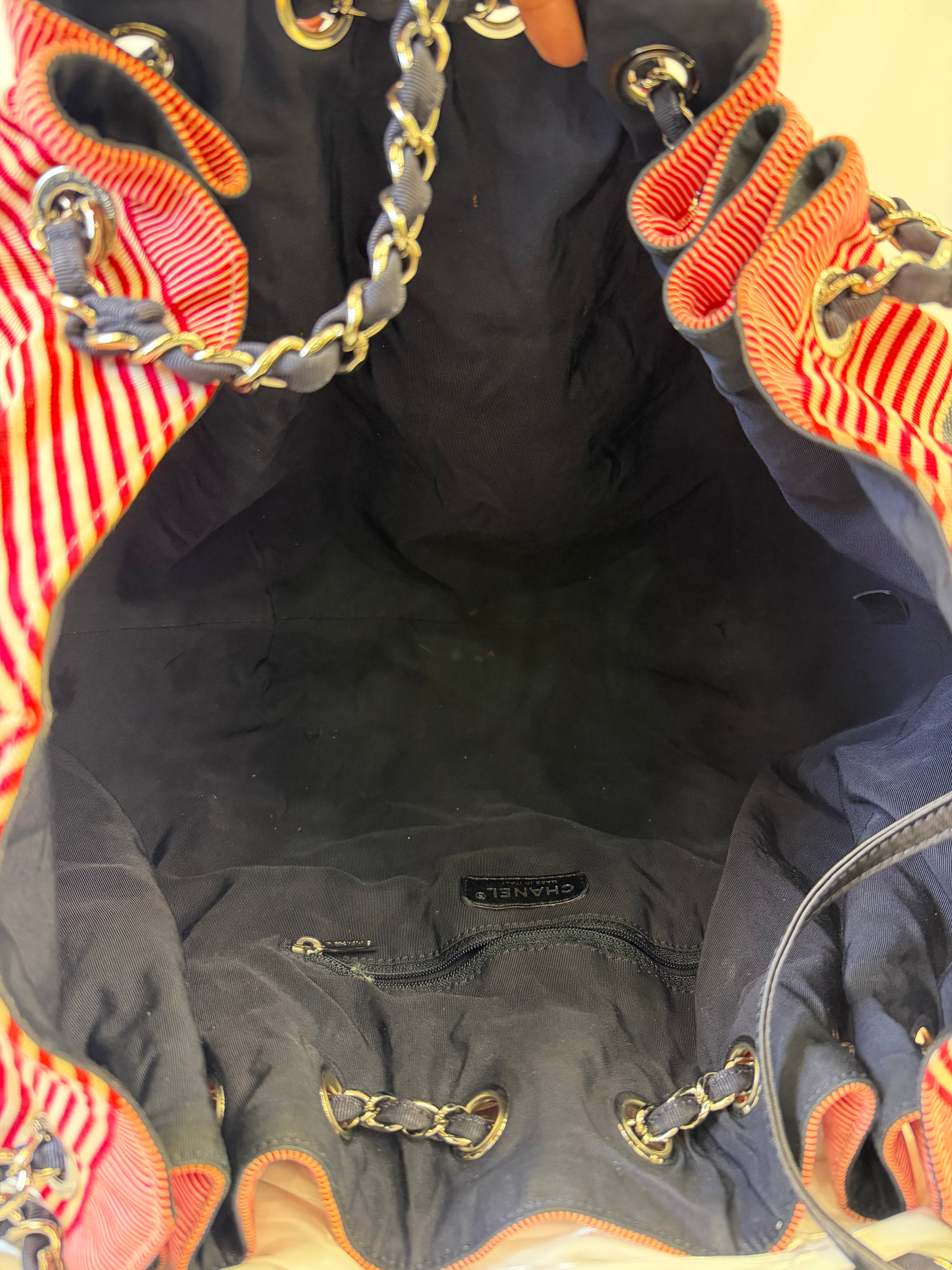 Chanel Navy Denim Coco Cabas Tote Bag