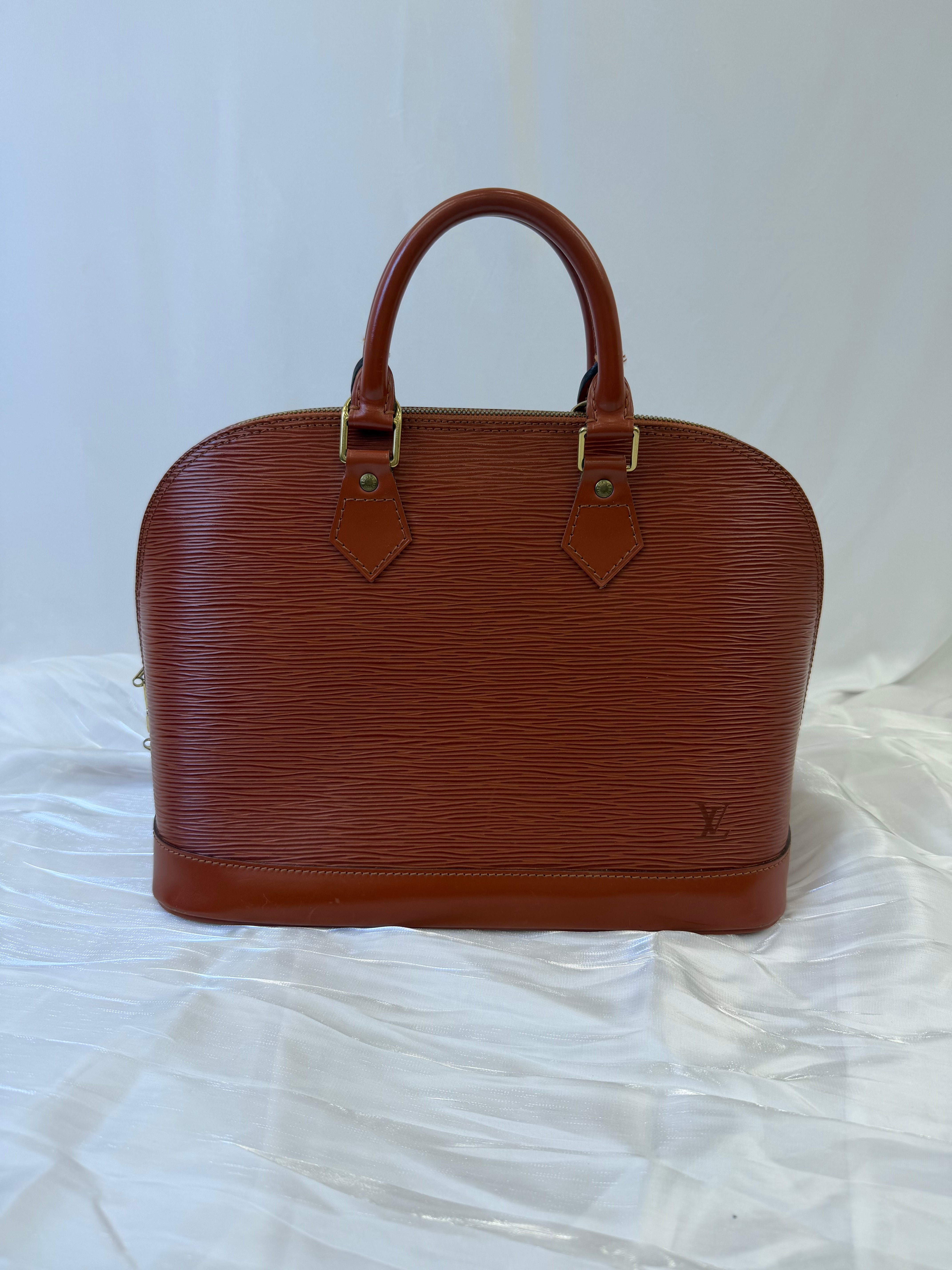 Louis Vuitton Brown Epi Leather Alma Handbag