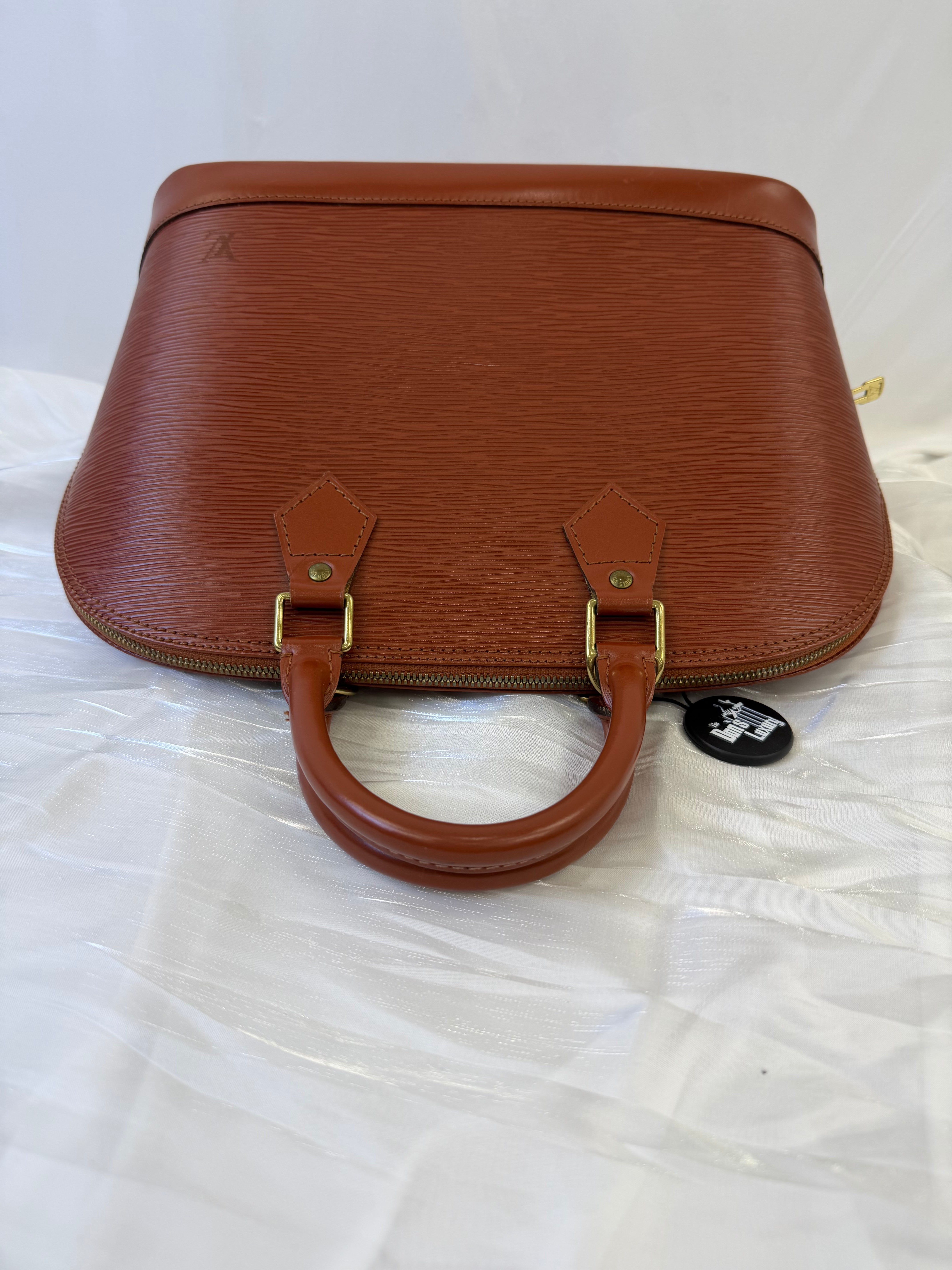 Louis Vuitton Brown Epi Leather Alma Handbag