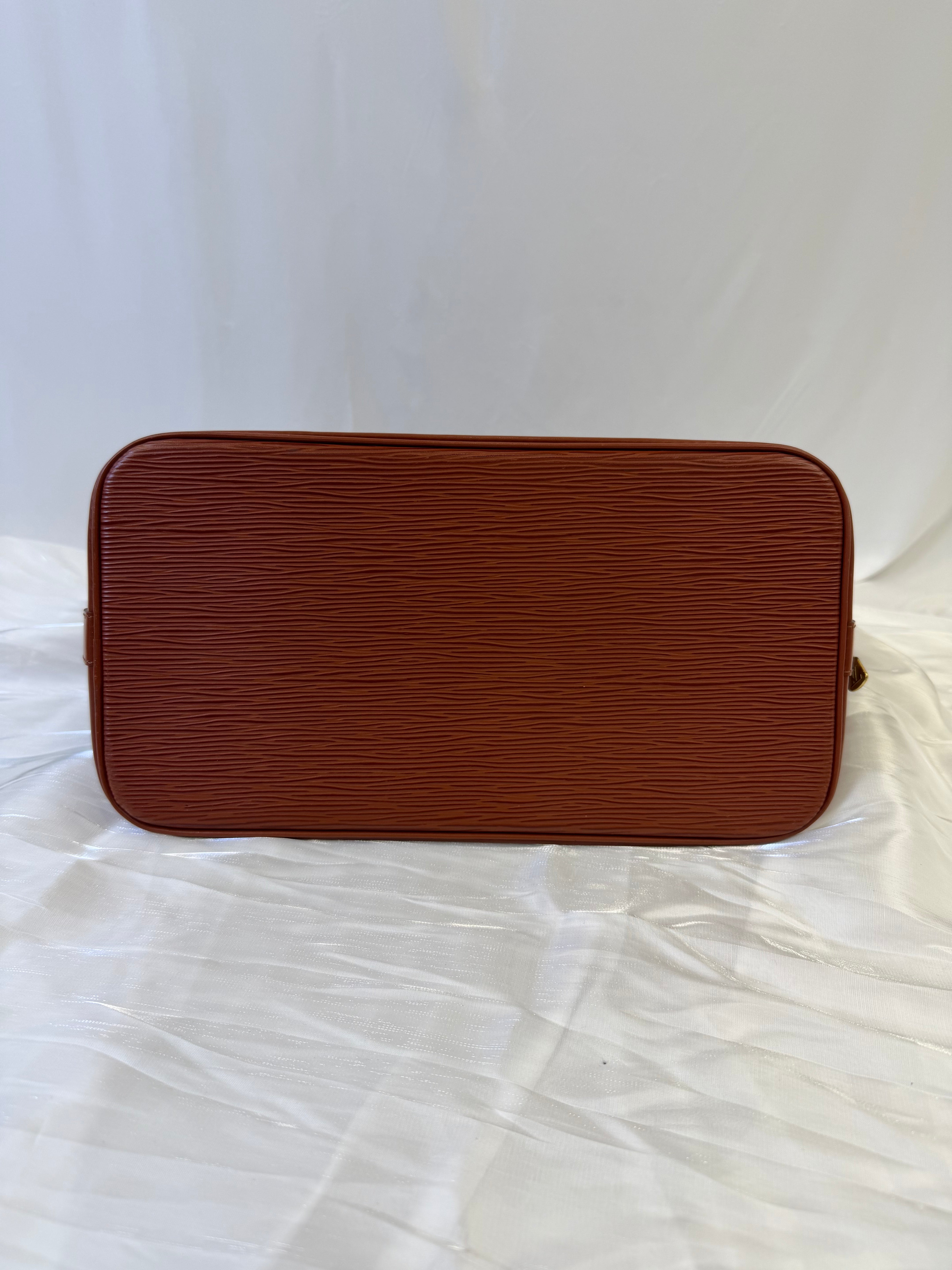 Louis Vuitton Brown Epi Leather Alma Handbag