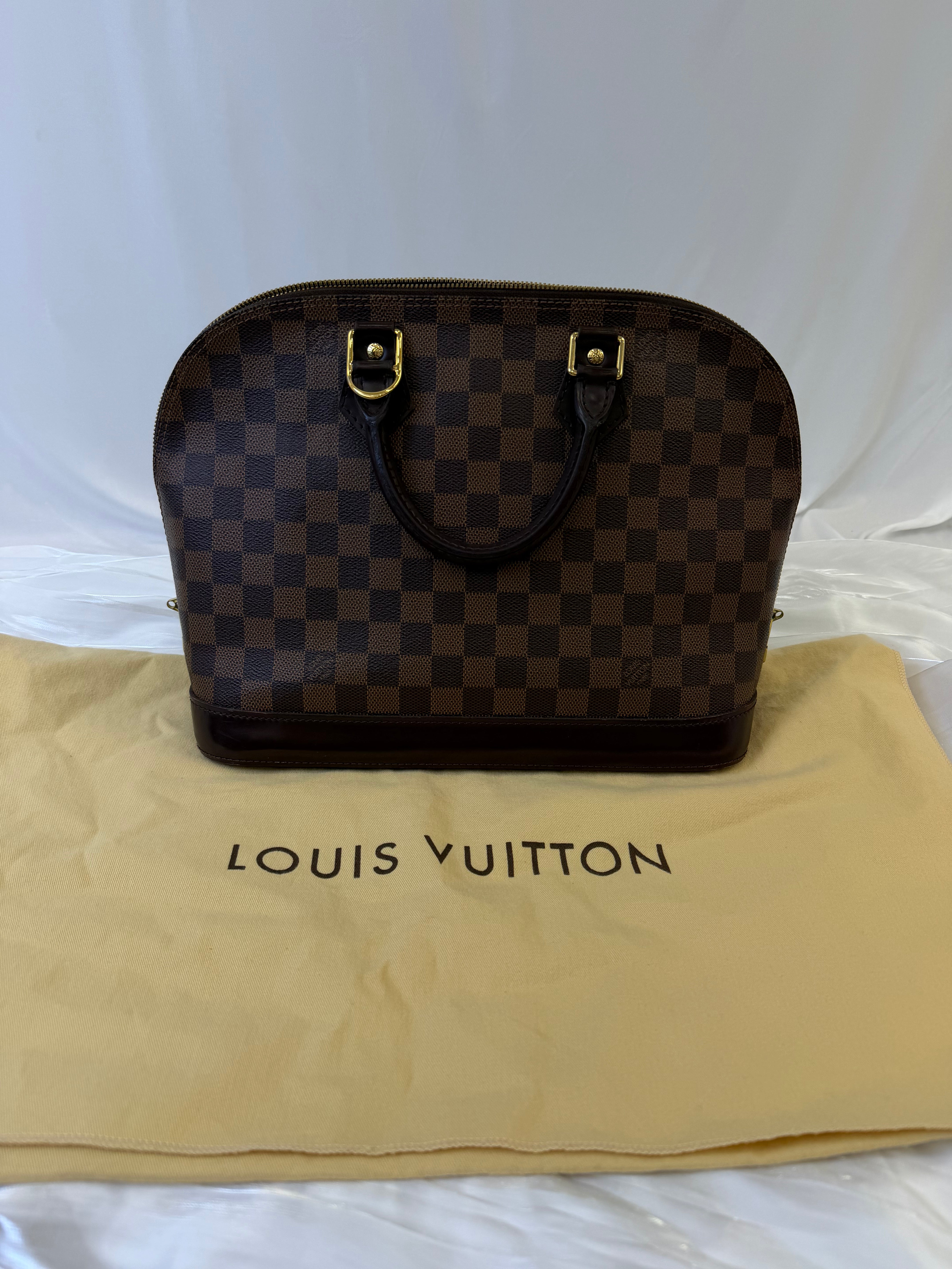 Louis Vuitton Damier Ebene Alma PM Bag