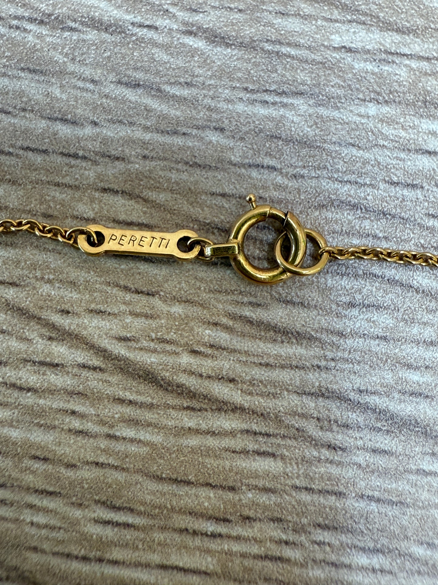 Tiffany & Co. 18k Gold Open Heart Necklace