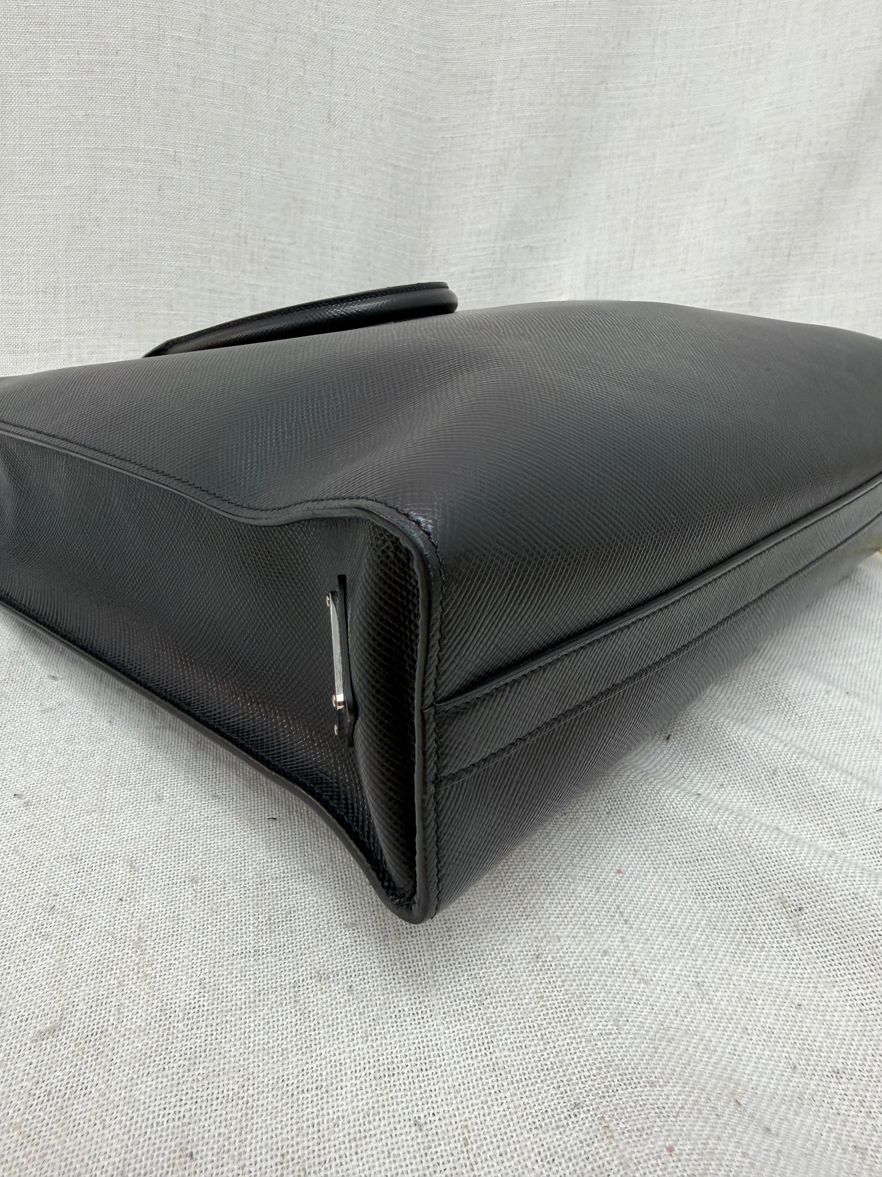 Prada Black Saffiano Leather Tote Bag