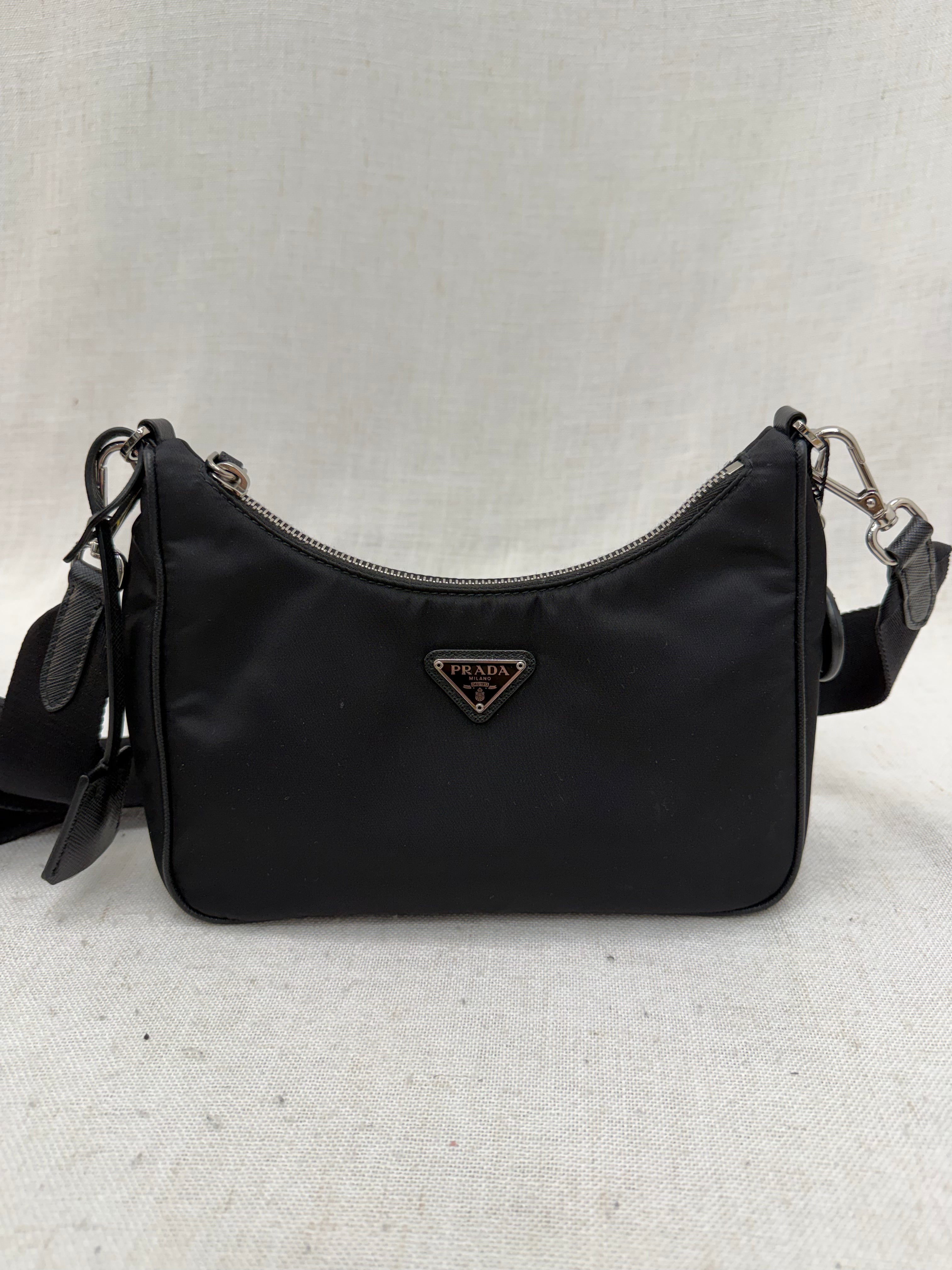 Prada Black Nylon Re-Edition Crossbody