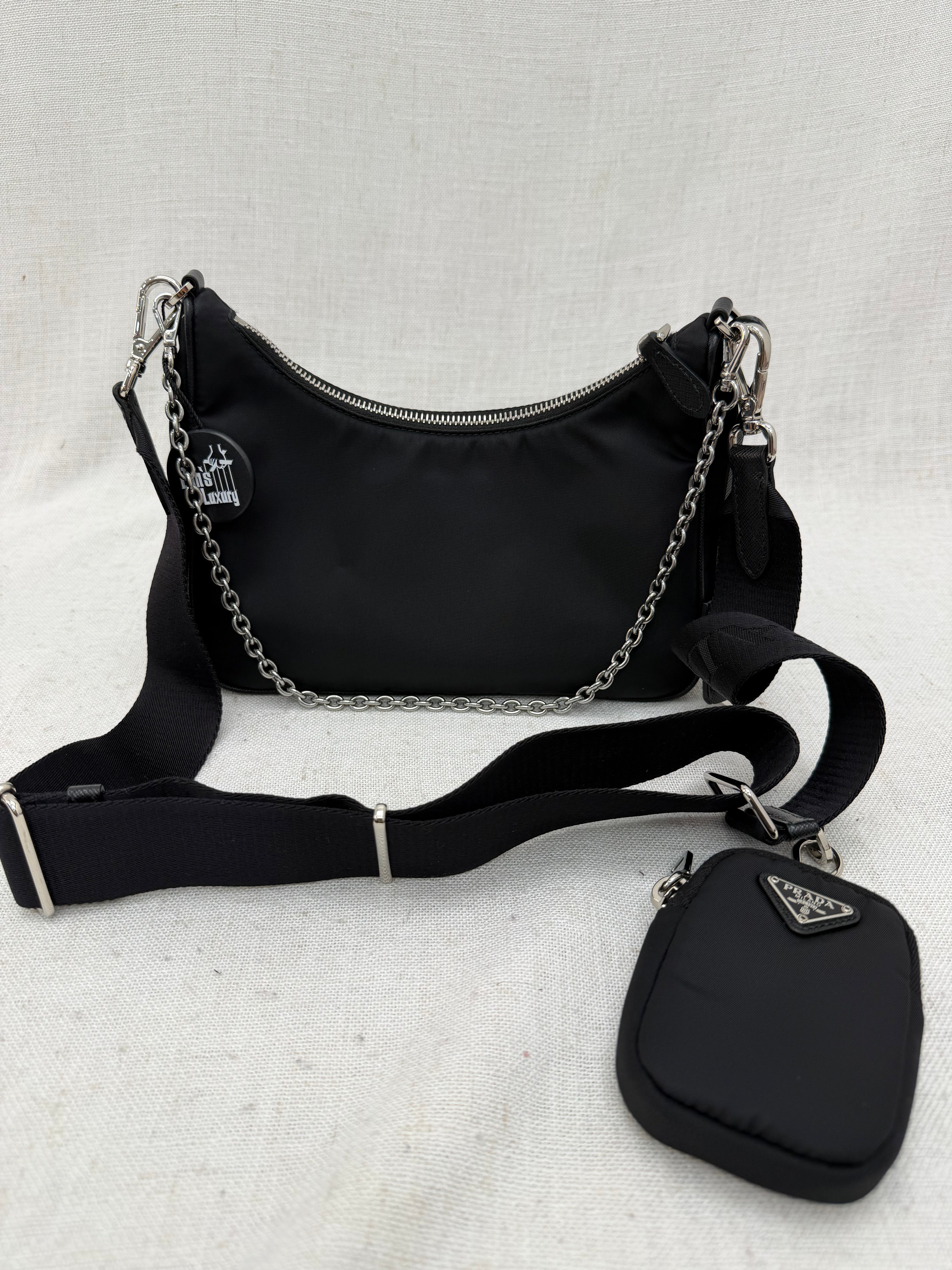 Prada Black Nylon Re-Edition Crossbody