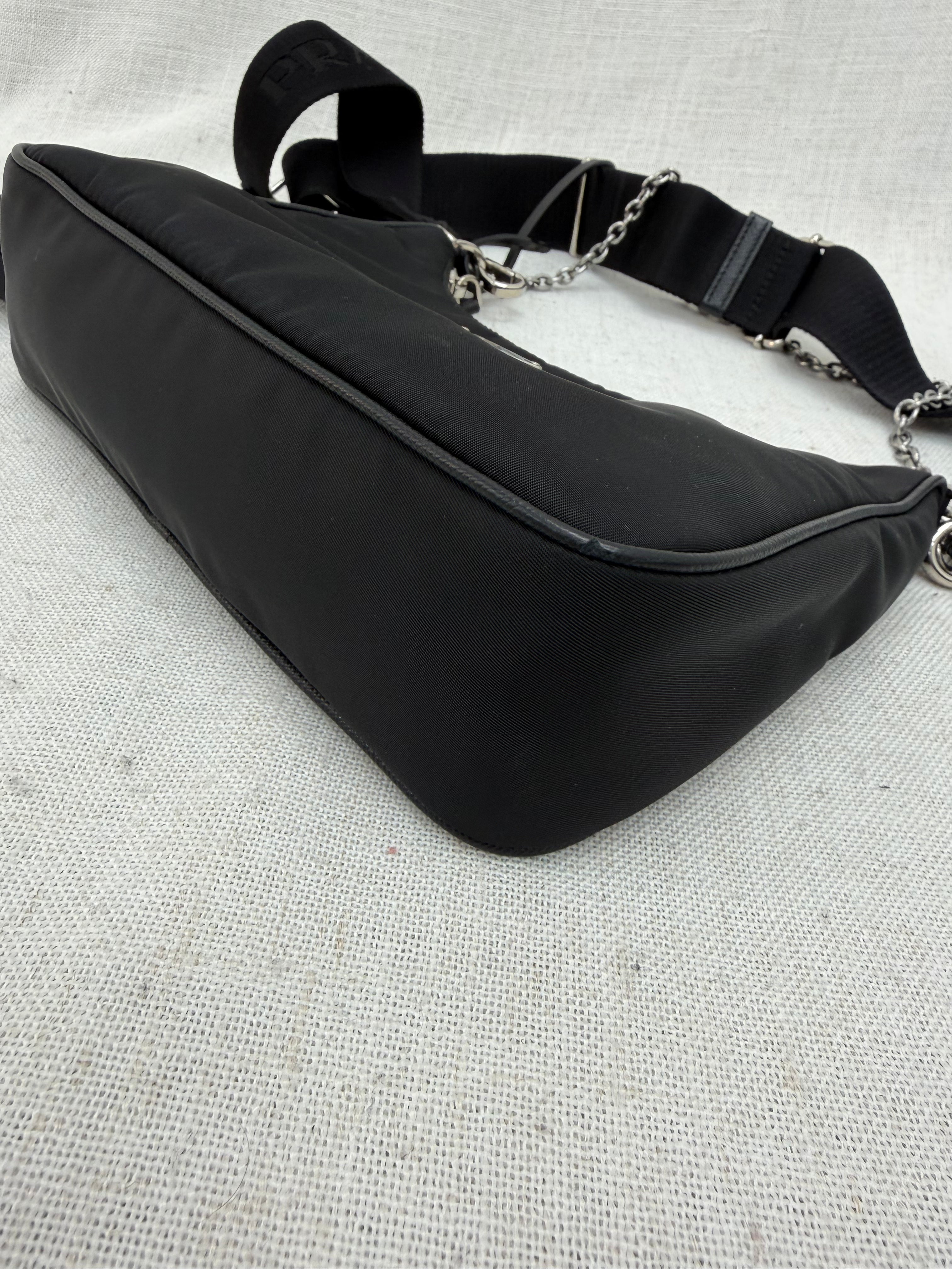 Prada Black Nylon Re-Edition Crossbody