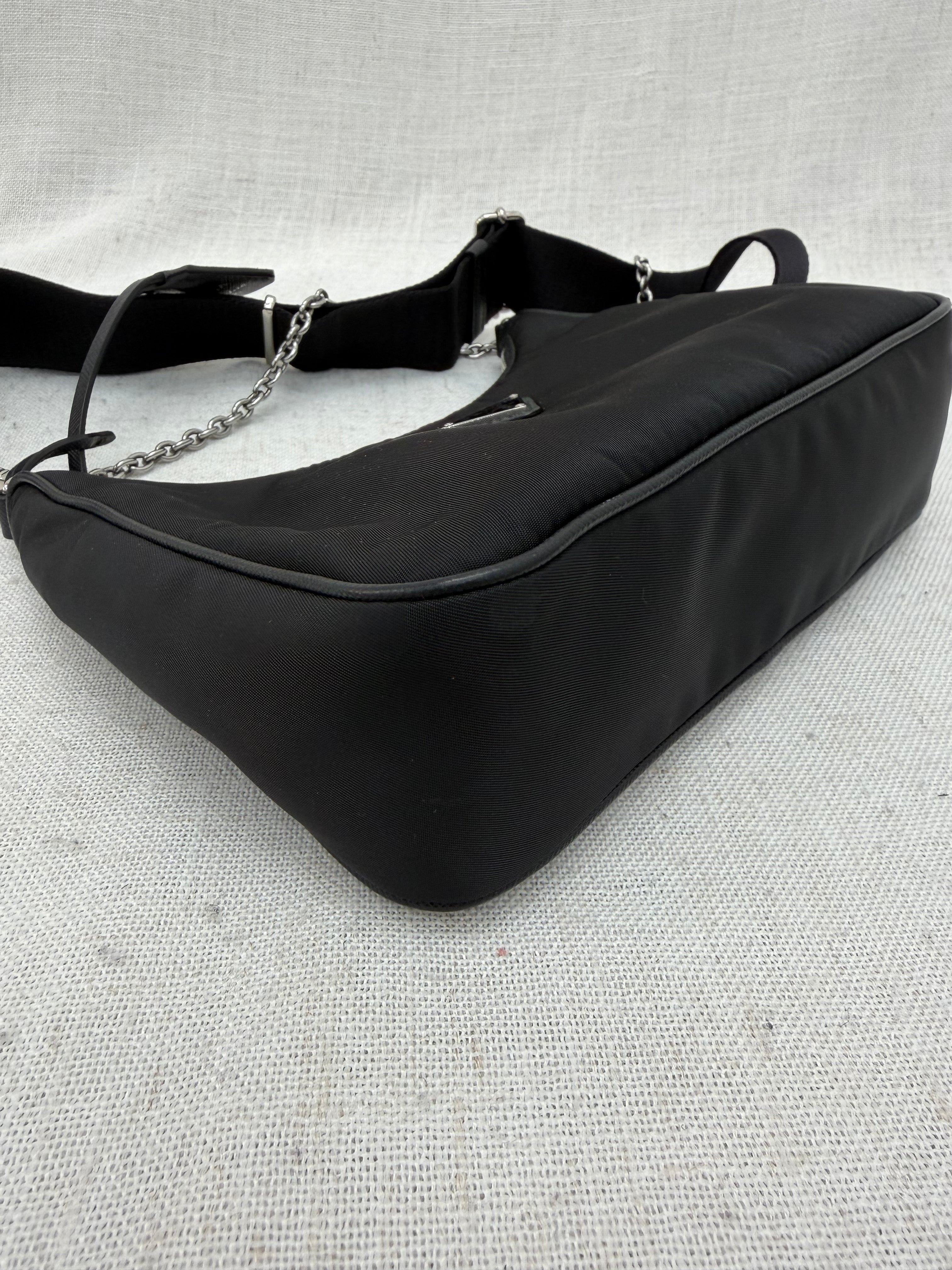 Prada Black Nylon Re-Edition Crossbody