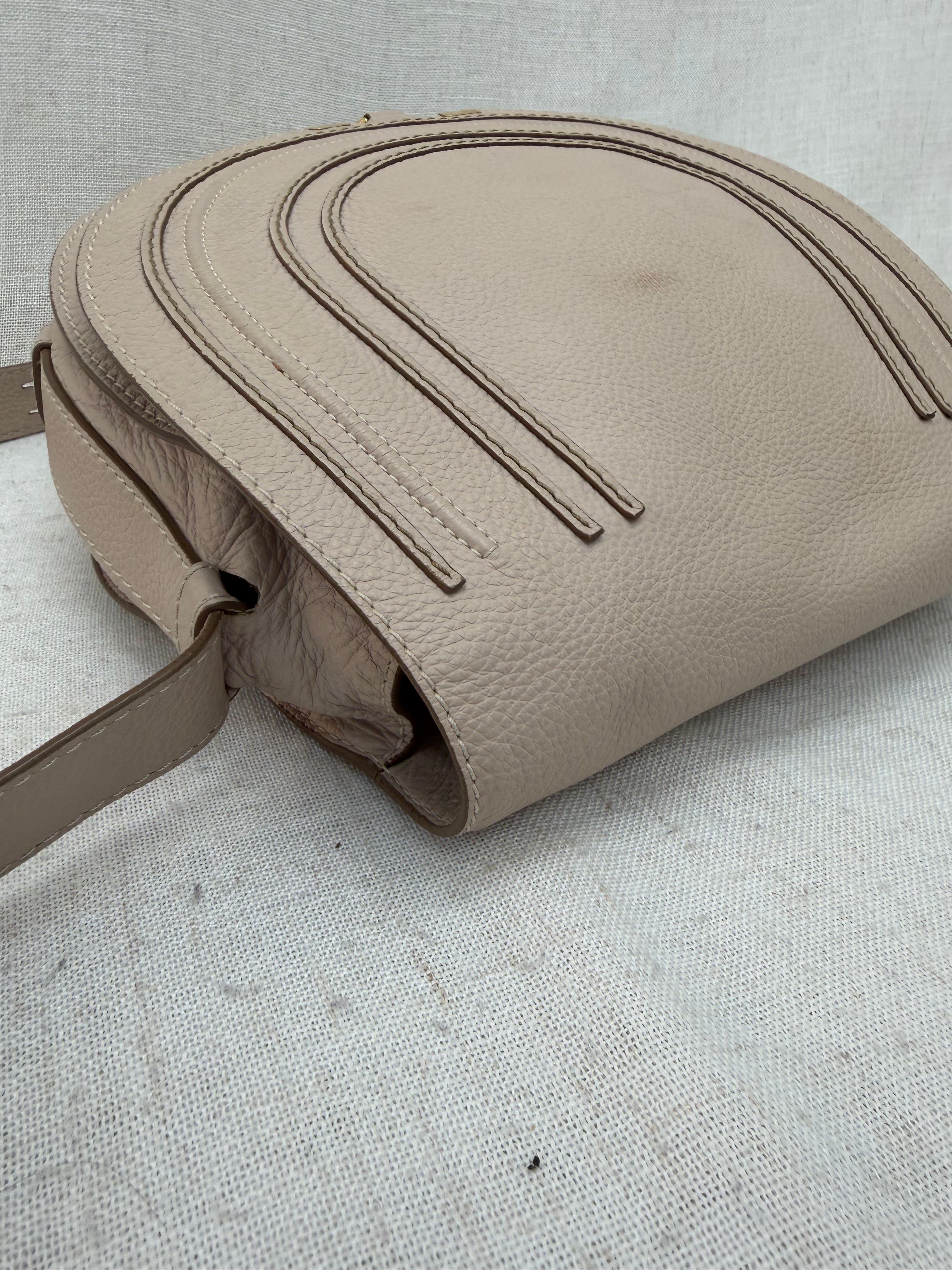 Chloe Nude Calfskin Medium Marcie Crossbody