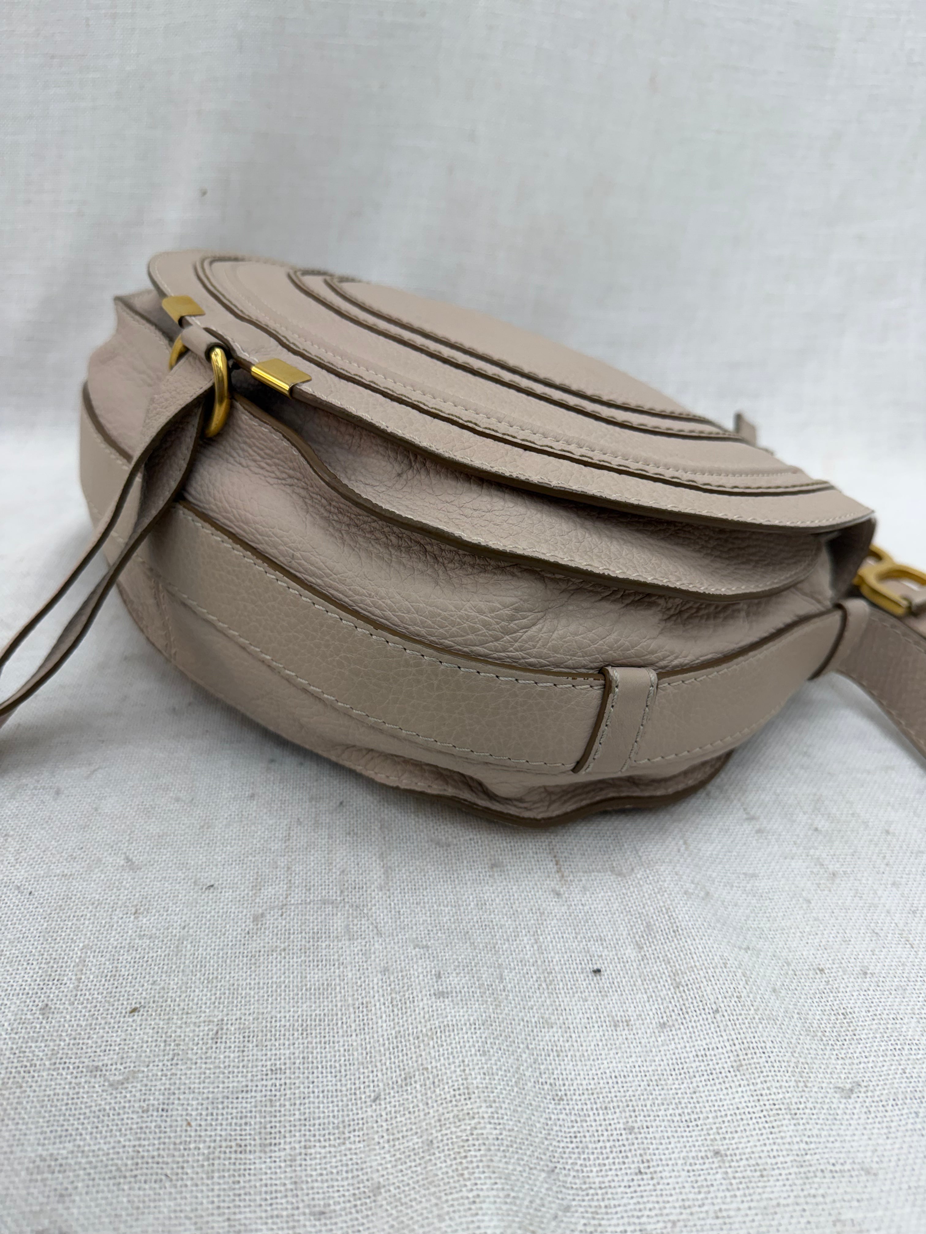 Chloe Nude Calfskin Medium Marcie Crossbody
