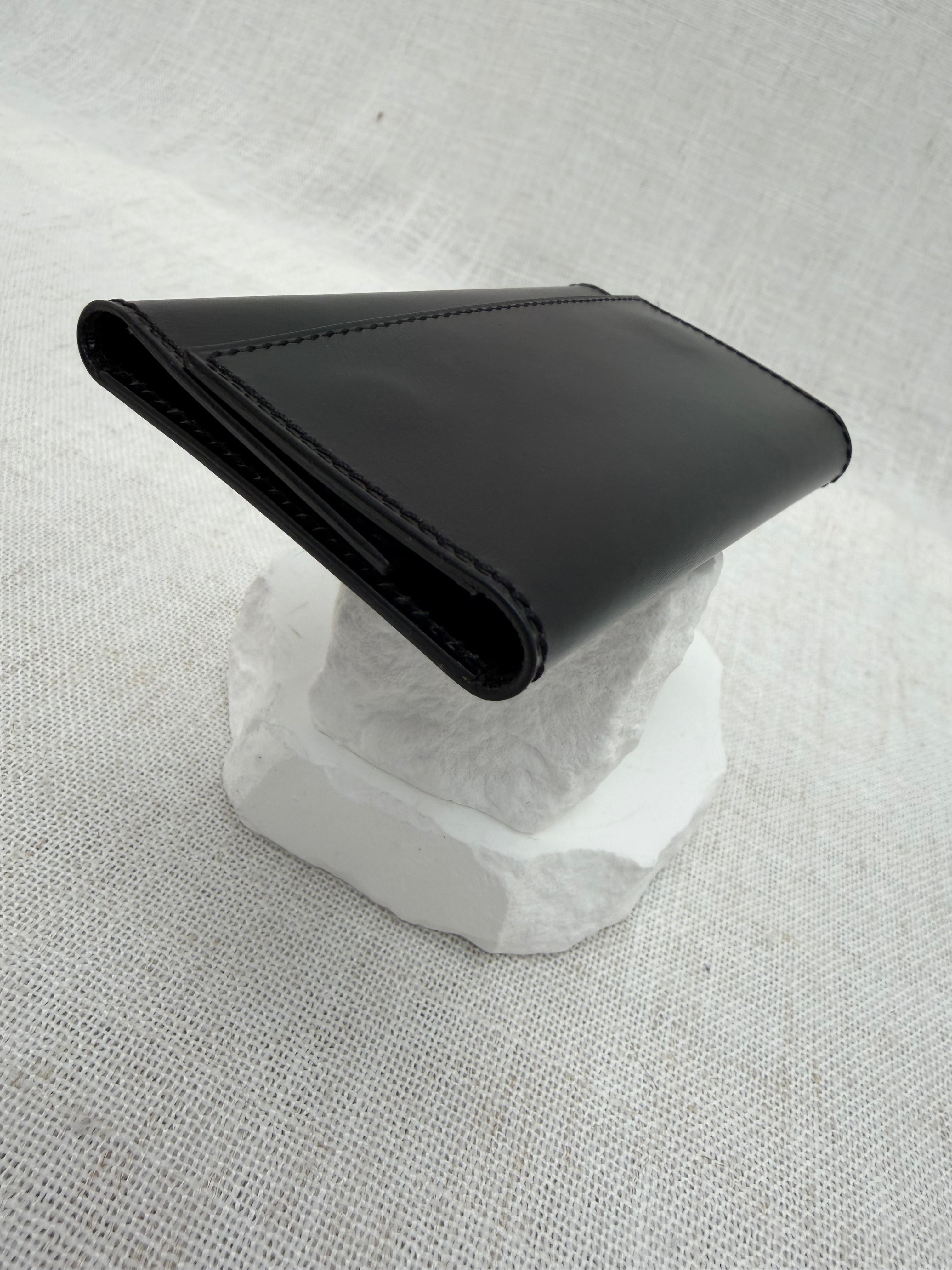 Hermes Black Leather 6 Key Ring Case