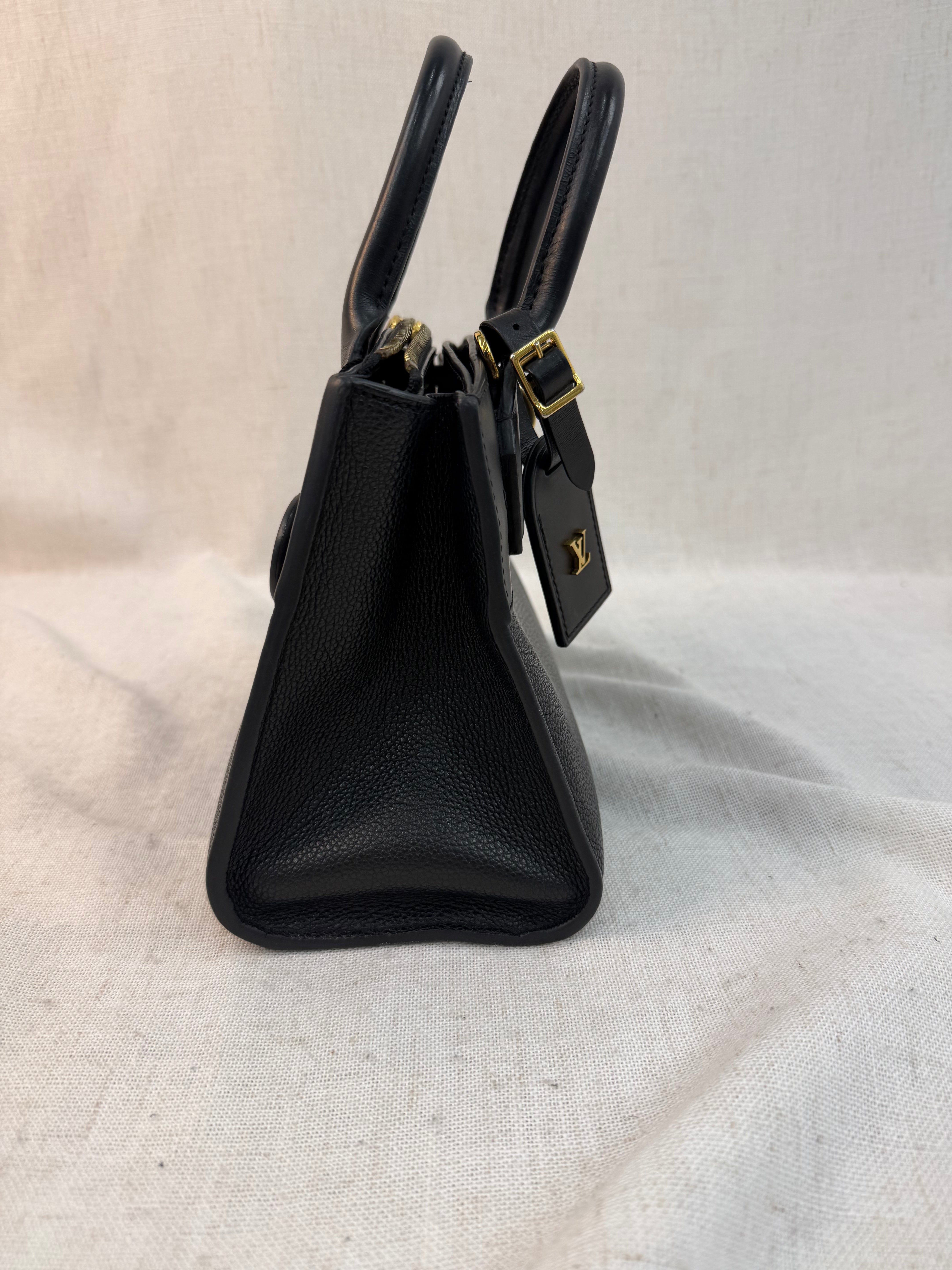 Louis Vuitton Black Leather City Steamer Mini Bag