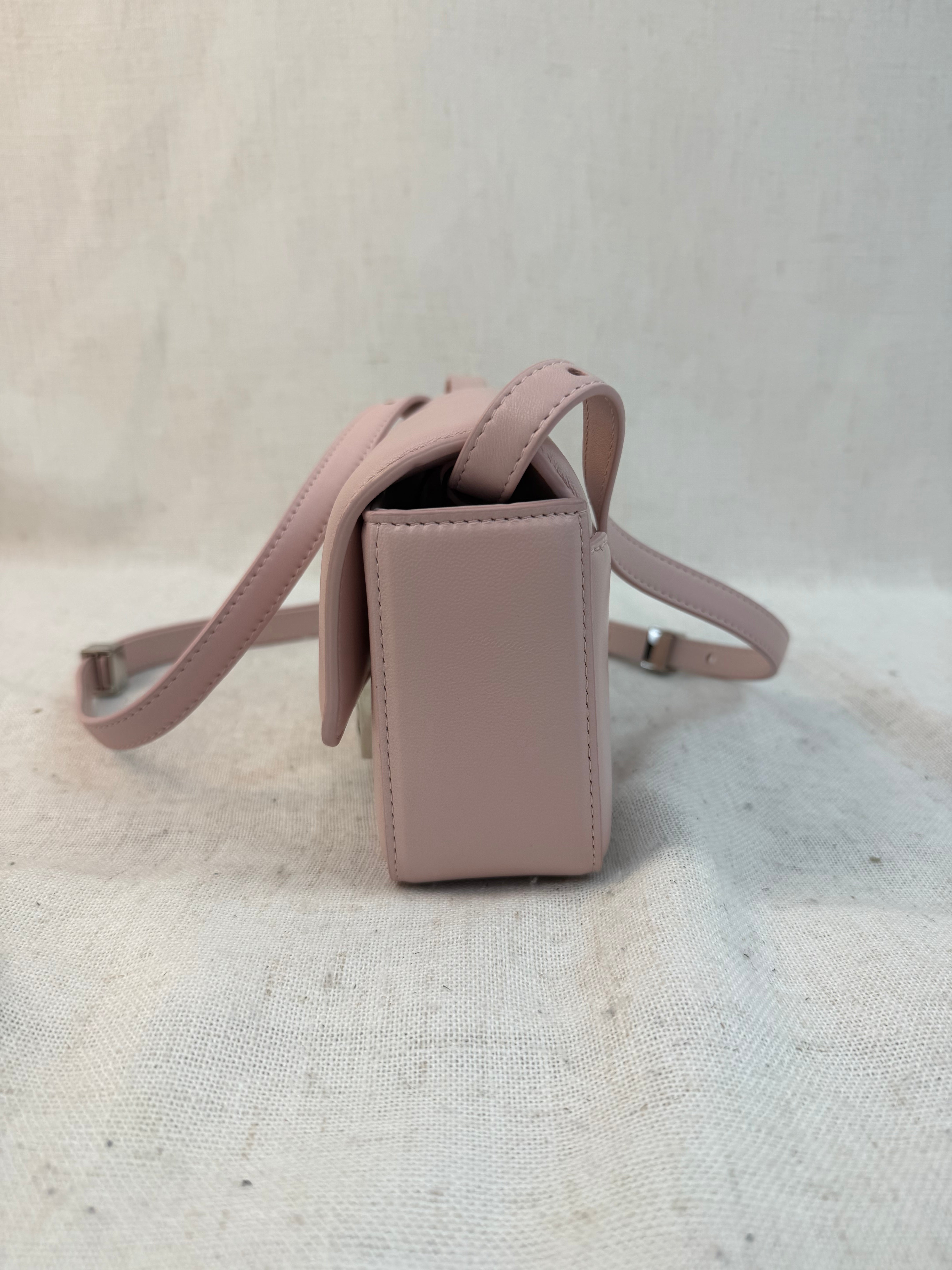 LIKE NEW - Givenchy Light Pink Leather Small 4G Crossbody Bag