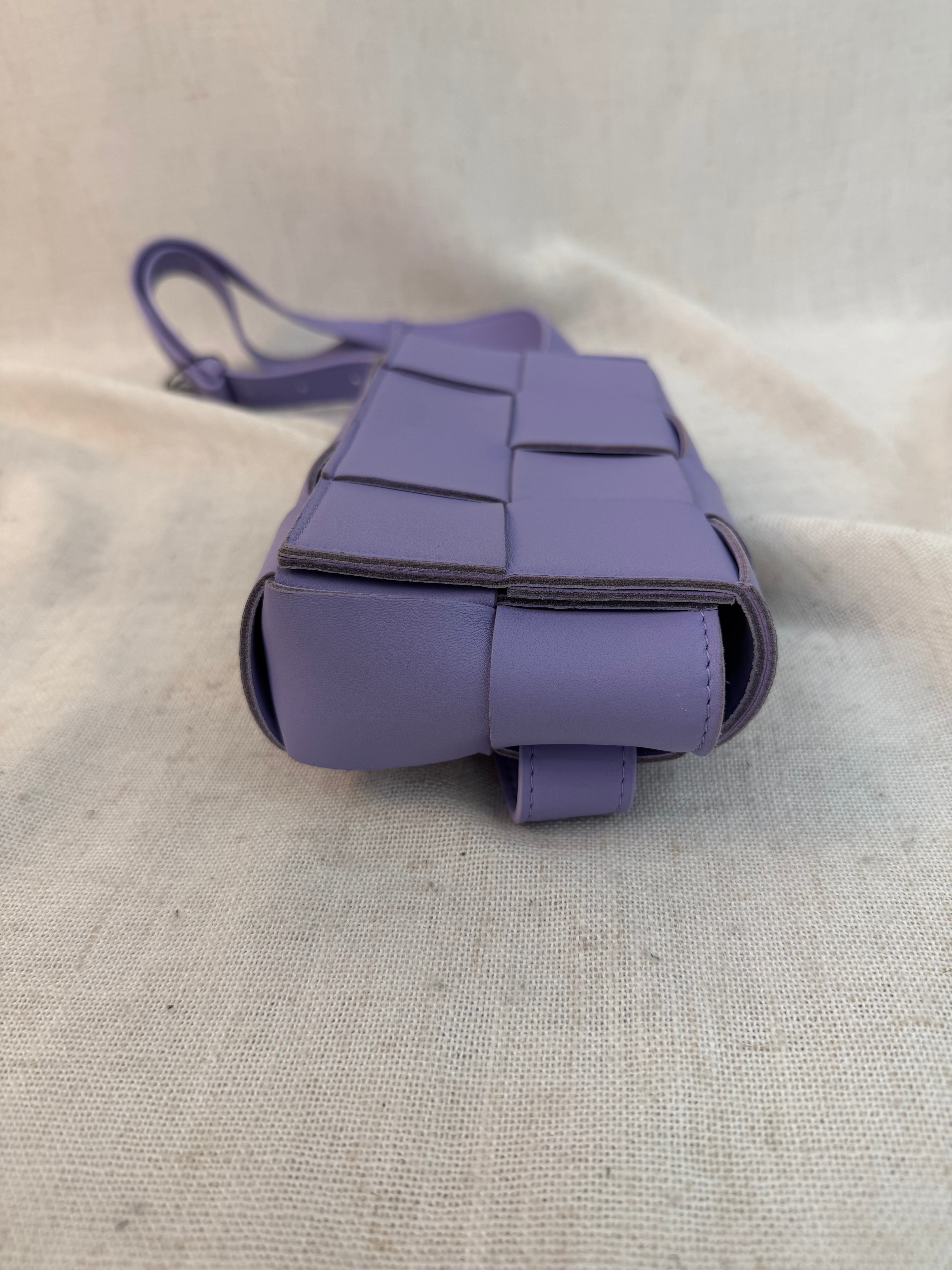 Bottega Veneta Lavender Intrecciato Leather Cassette Belt Bag
