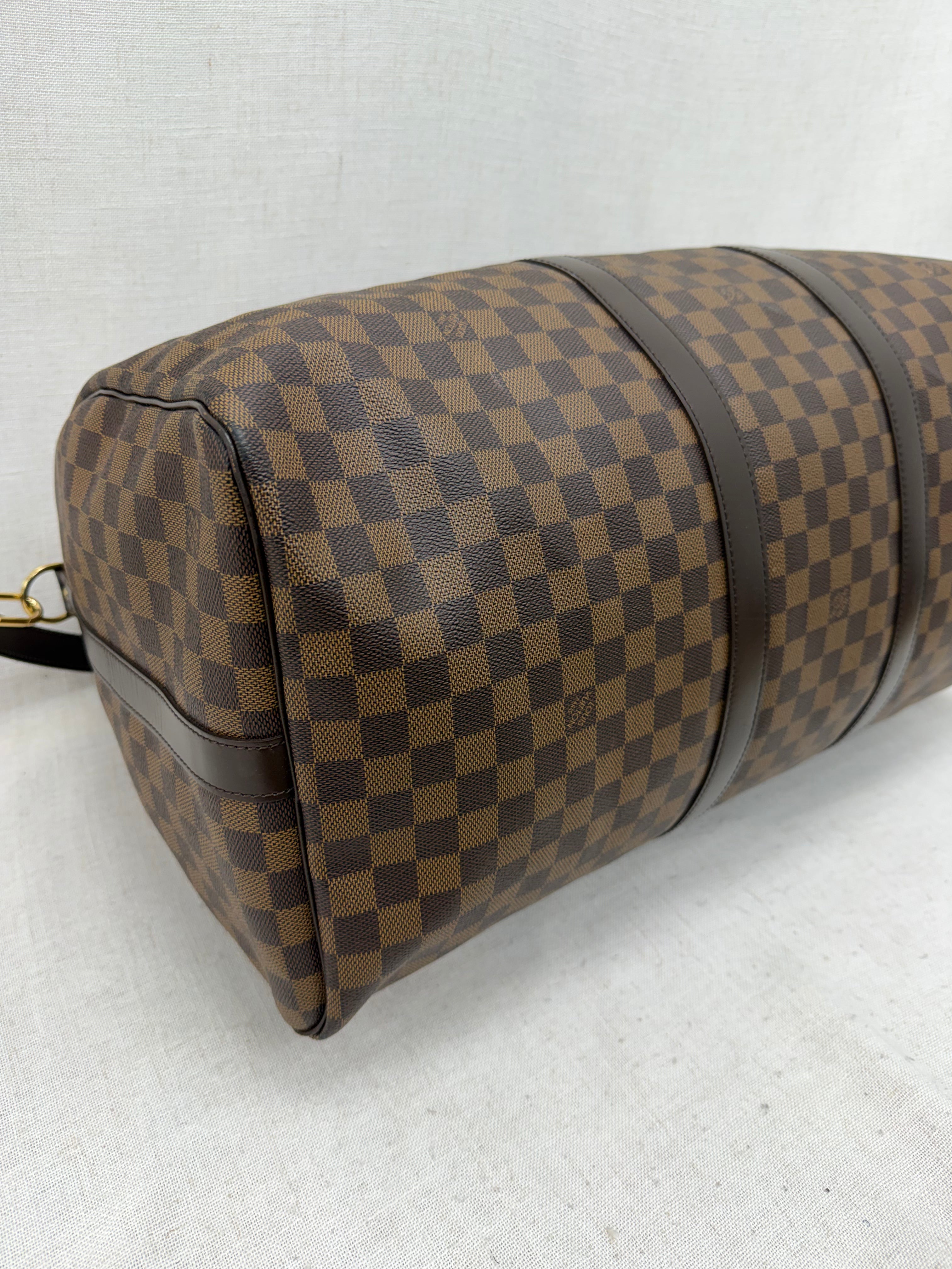 Louis Vuitton Damier Ebene Keepall 55 Bandouliere
