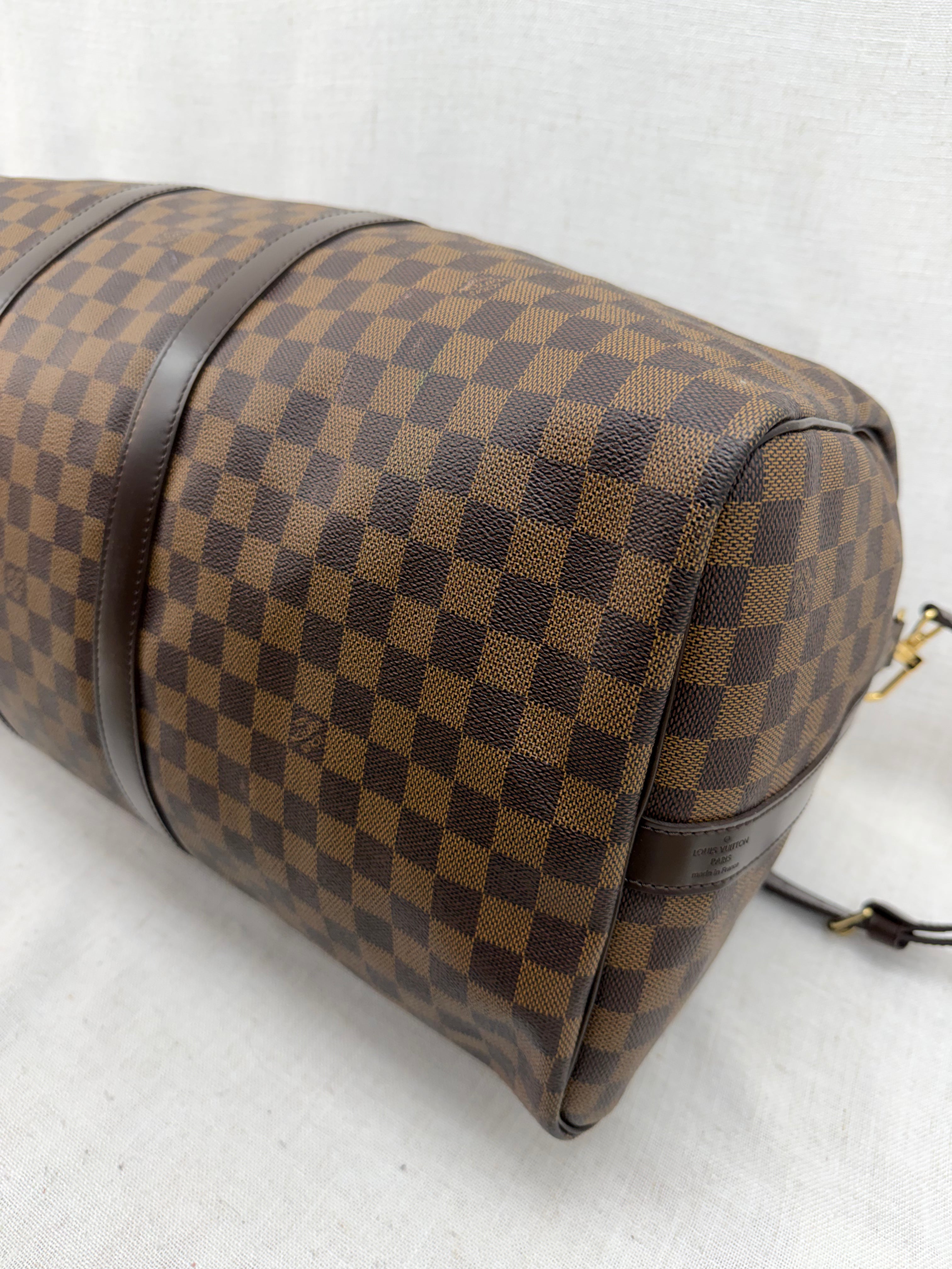 Louis Vuitton Damier Ebene Keepall 55 Bandouliere