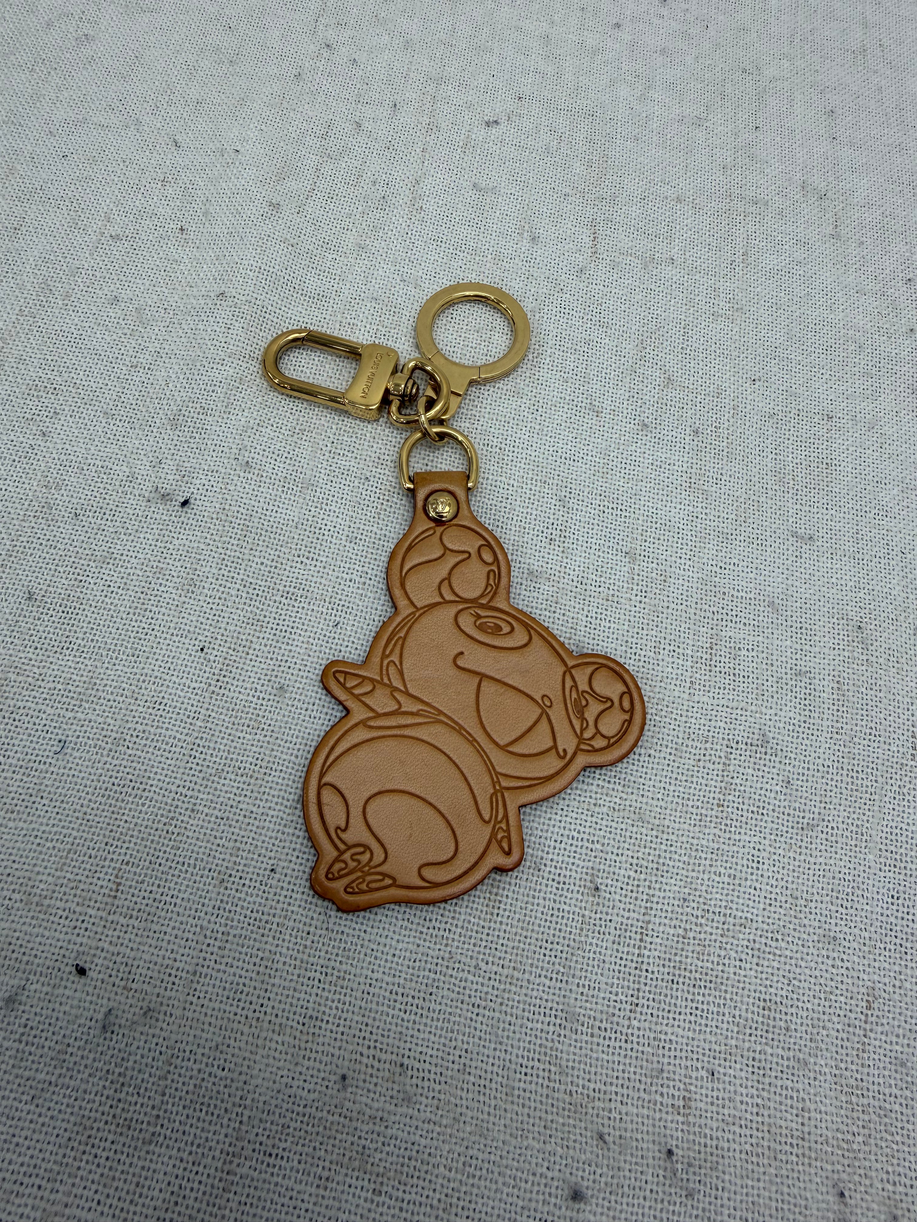 Louis Vuitton x Murakami Vachetta Leather Panda Bag Charm