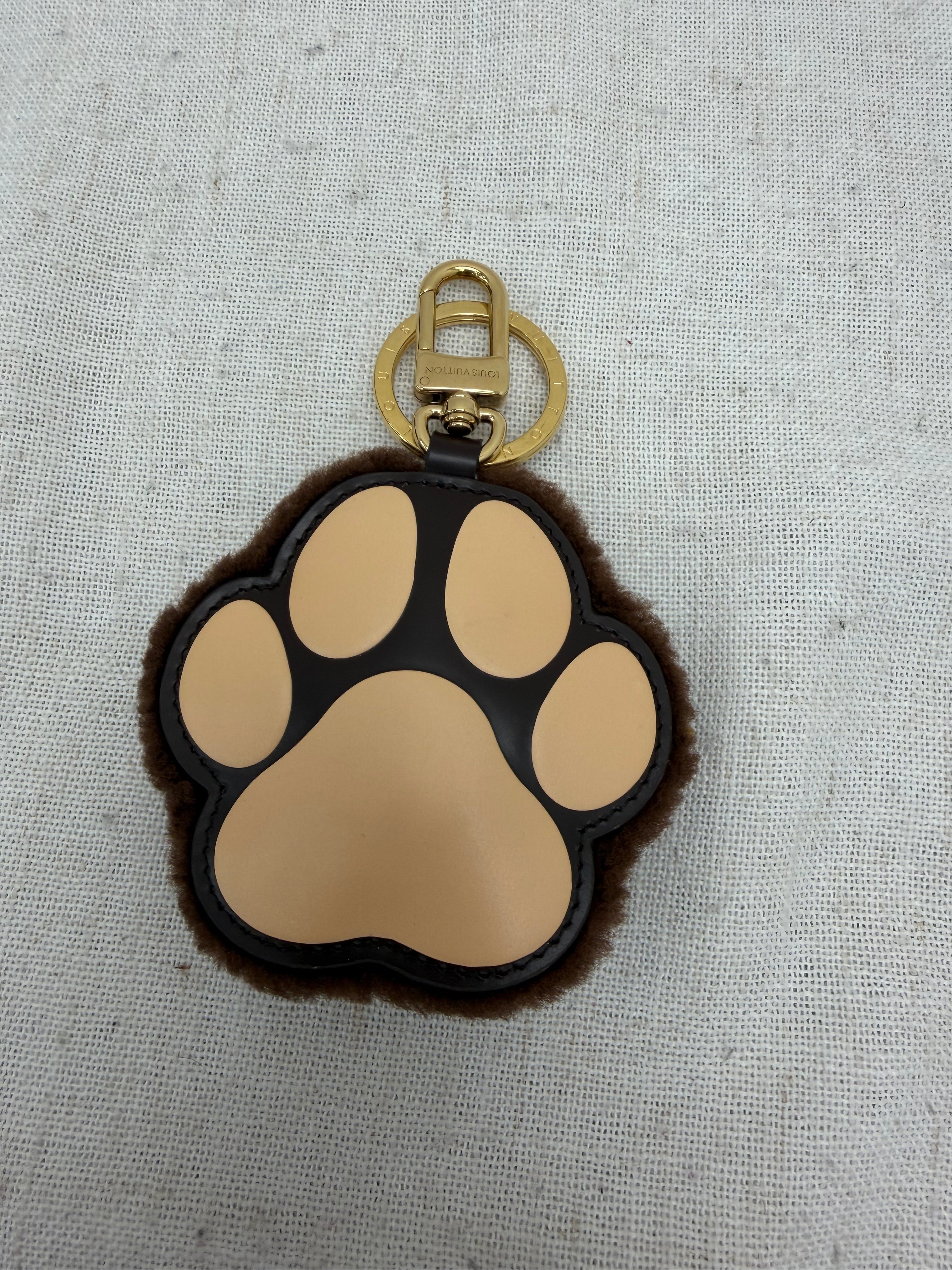 Louis Vuitton Shearling LV Paw Bag Charm