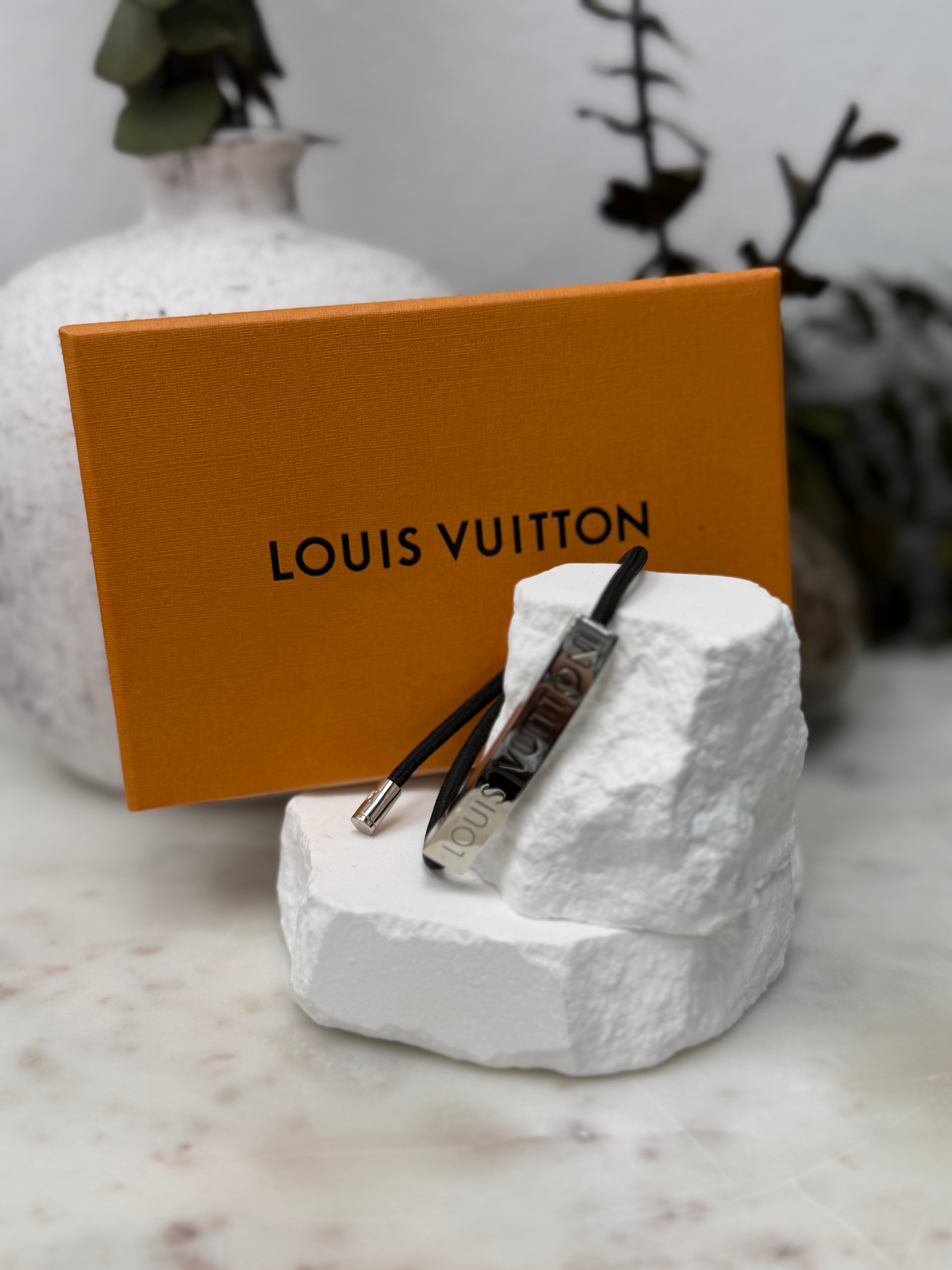 Louis Vuitton Black Nylon LV Space Bracelet