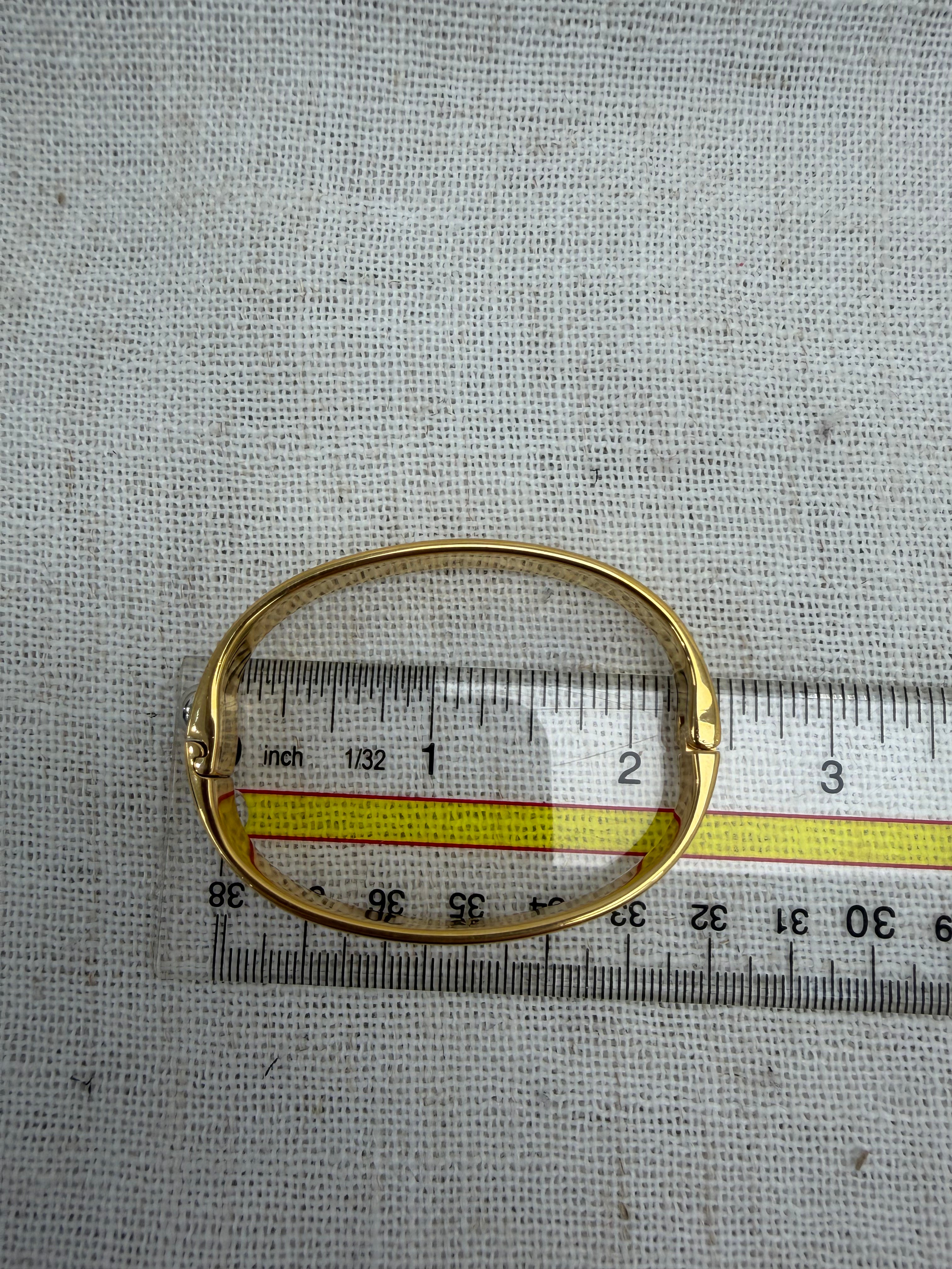 Louis Vuitton Brass Nanogram Cuff Bracelet