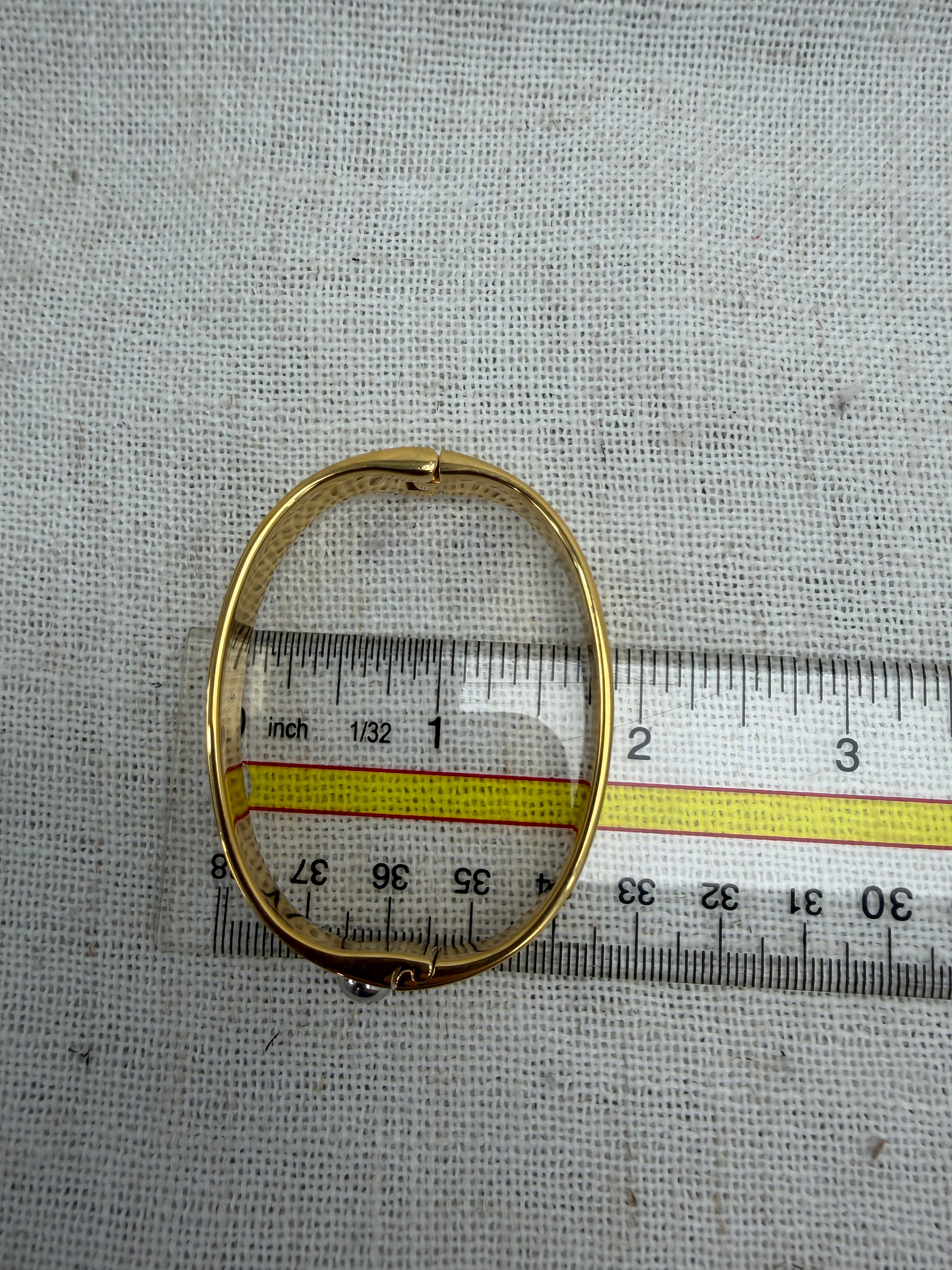 Louis Vuitton Brass Nanogram Cuff Bracelet