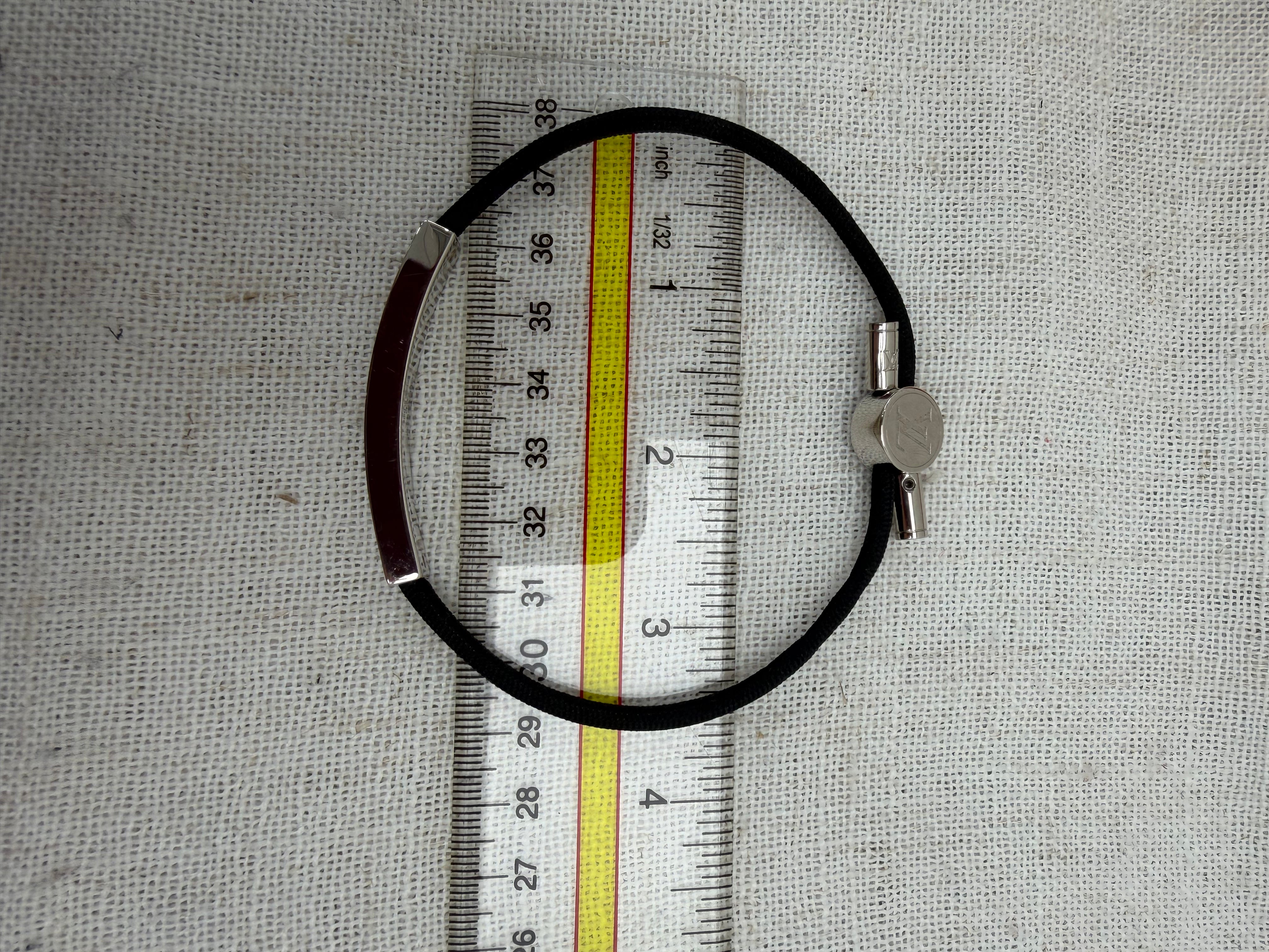 Louis Vuitton Black Nylon LV Space Bracelet