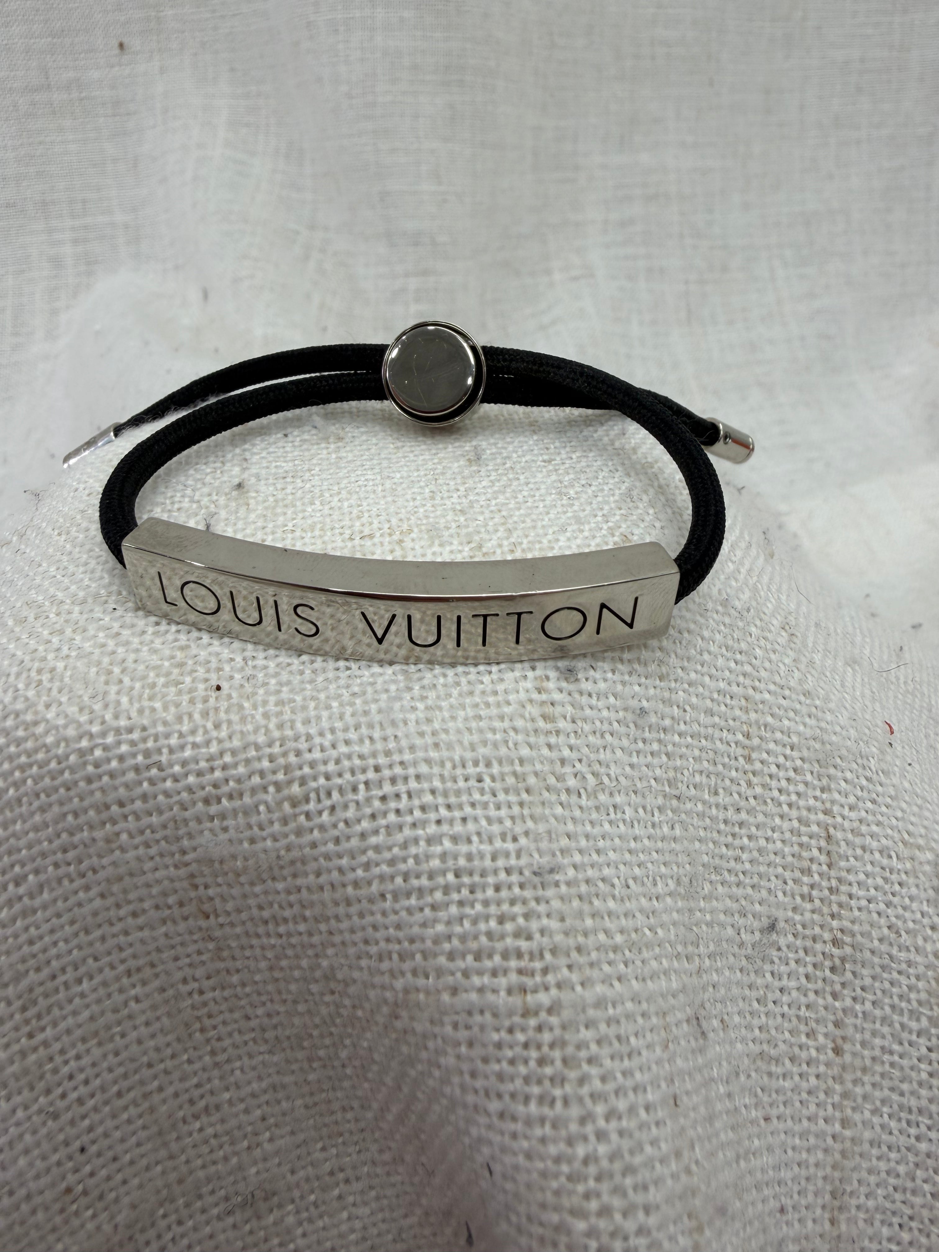 Louis Vuitton Black Nylon LV Space Bracelet